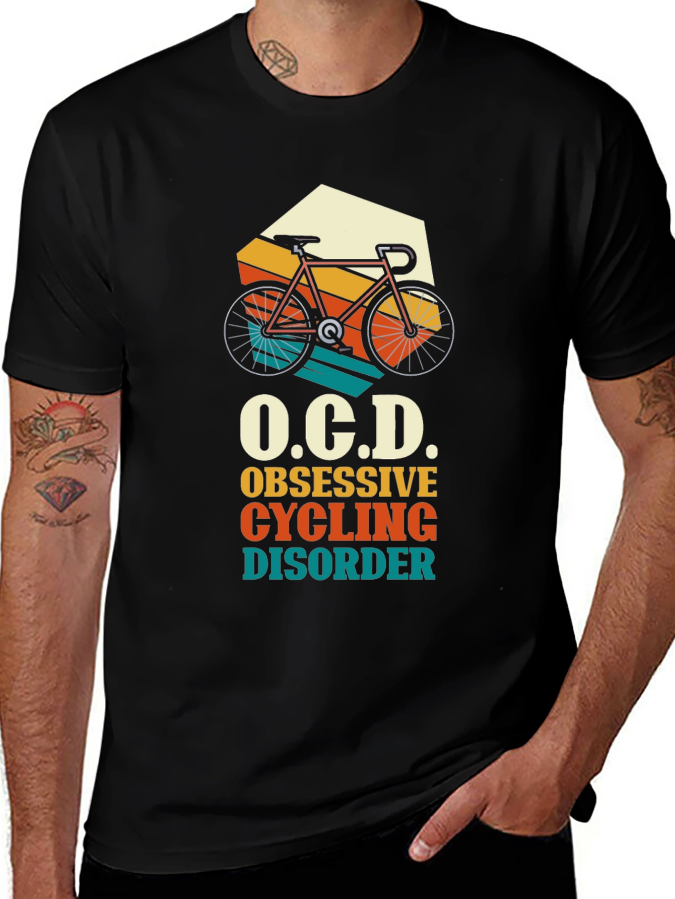 OCD Obsessive Cycling Disorder Graphic Tee