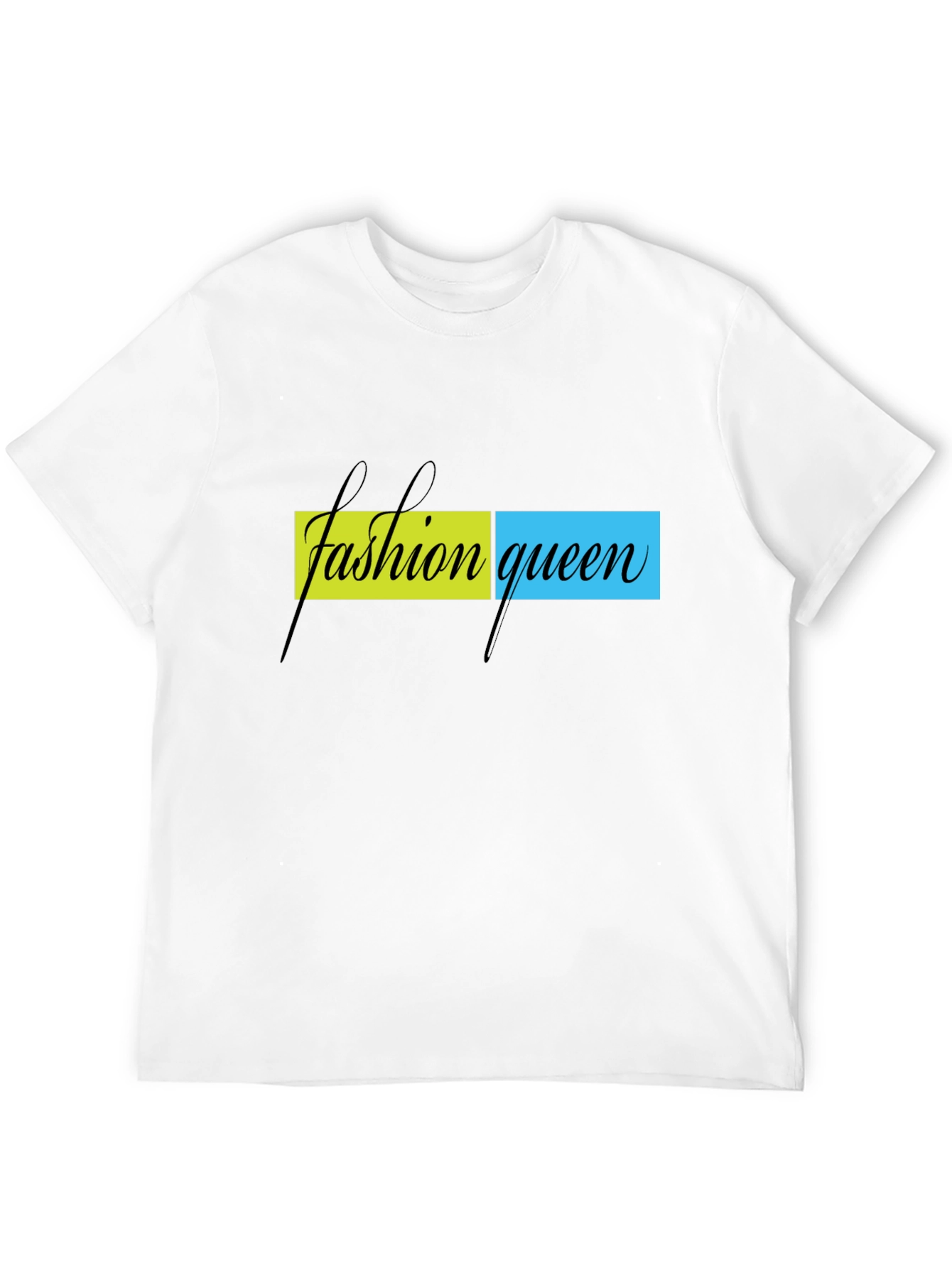 Fashion Queen Graphic Print Black T-Shirt