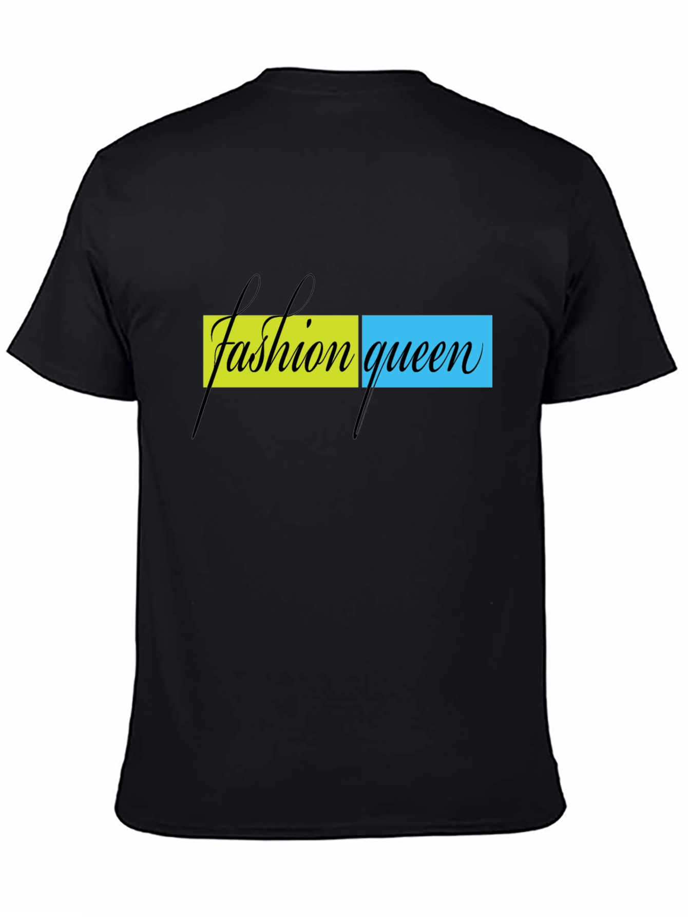 Fashion Queen Graphic Print Black T-Shirt