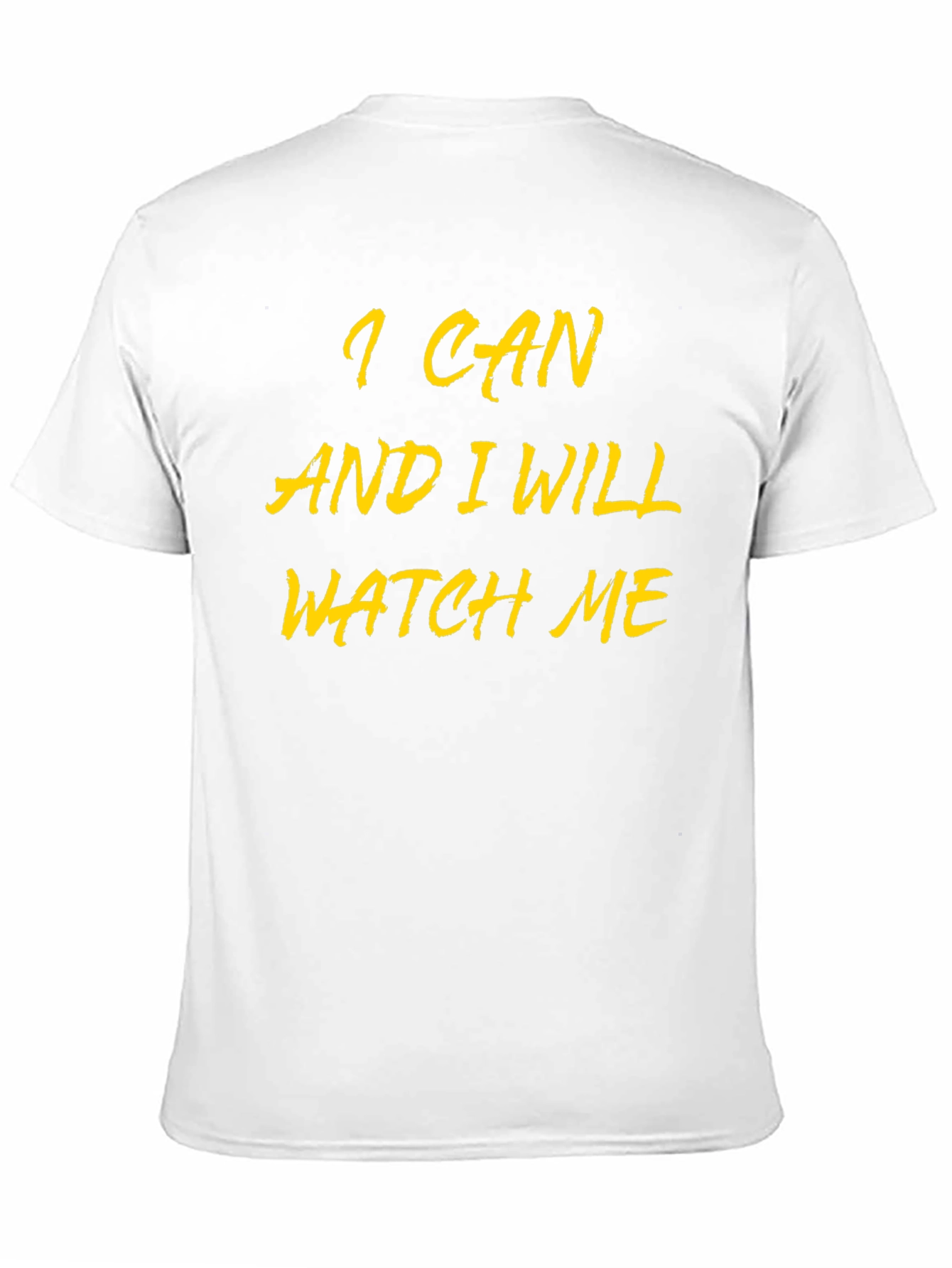 I Can and I Will Watch Me Black Tee