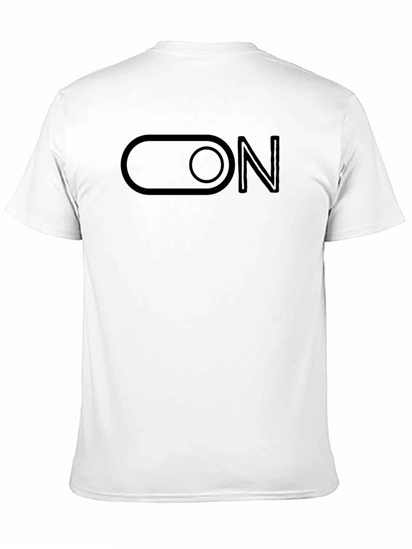 Mens Black ON Toggle Switch Graphic Tee