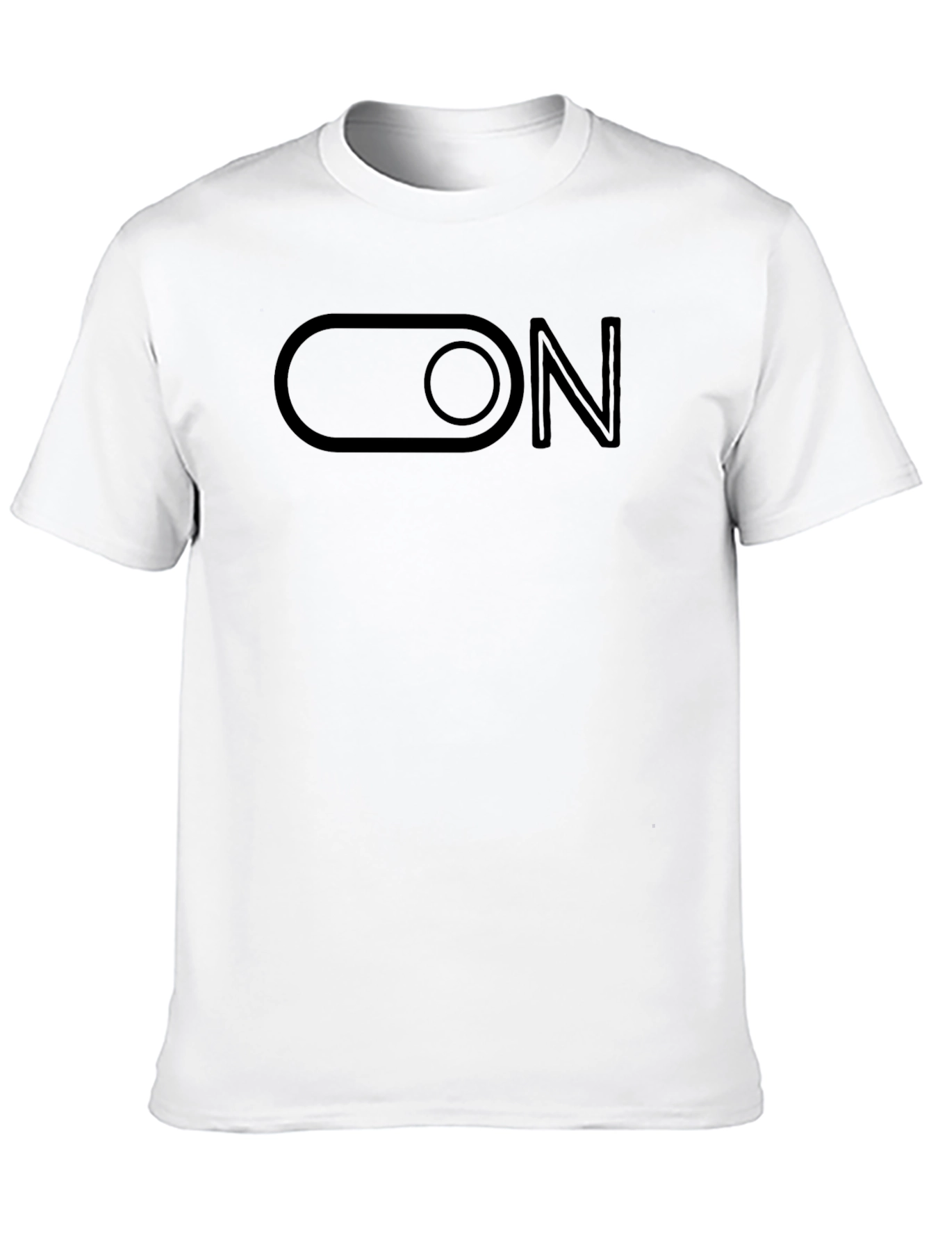 Mens Black ON Toggle Switch Graphic Tee