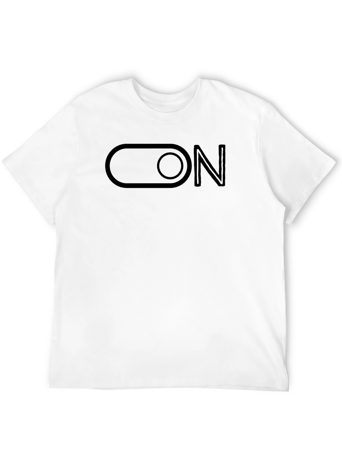 Mens Black ON Toggle Switch Graphic Tee