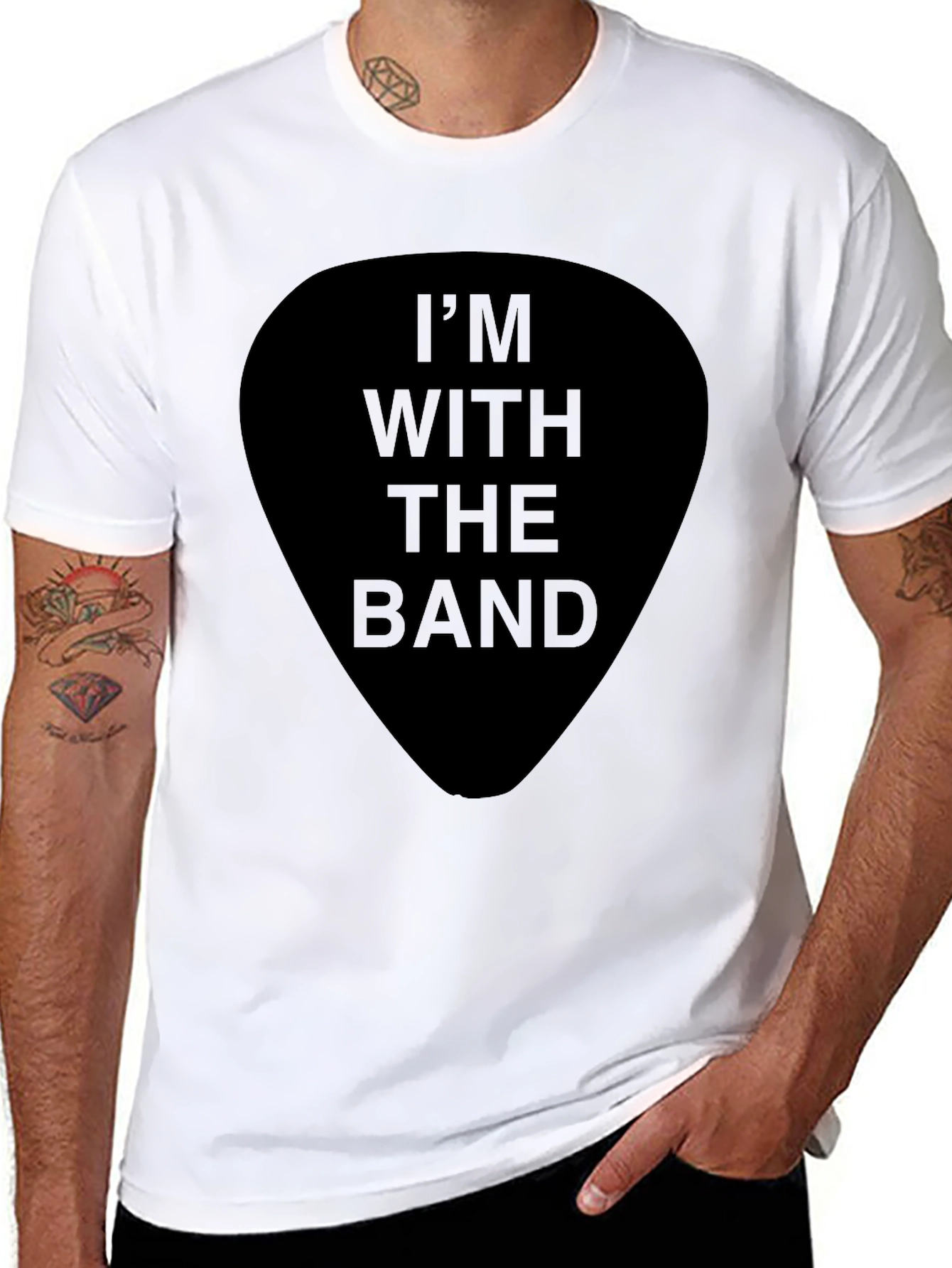 Im With The Band Black Graphic T-Shirt