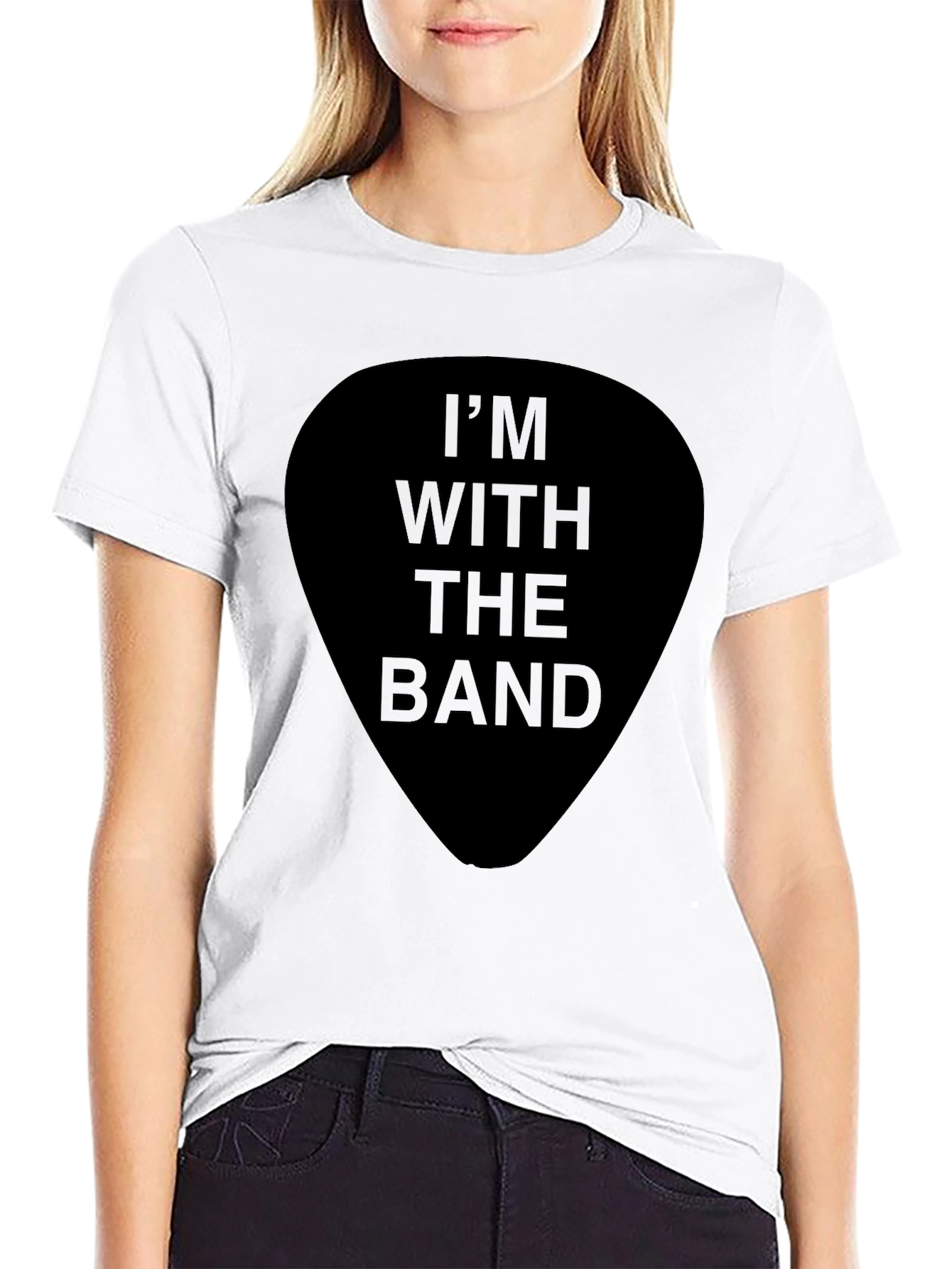 Im With The Band Black Graphic T-Shirt