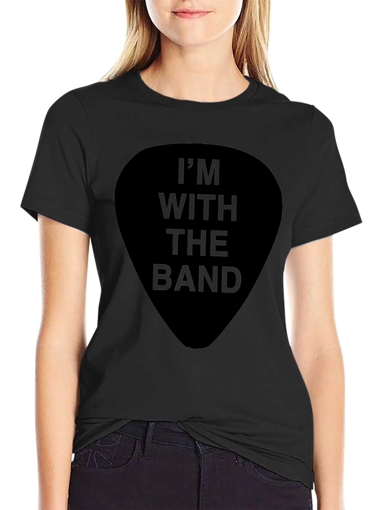 Im With The Band Black Graphic T-Shirt
