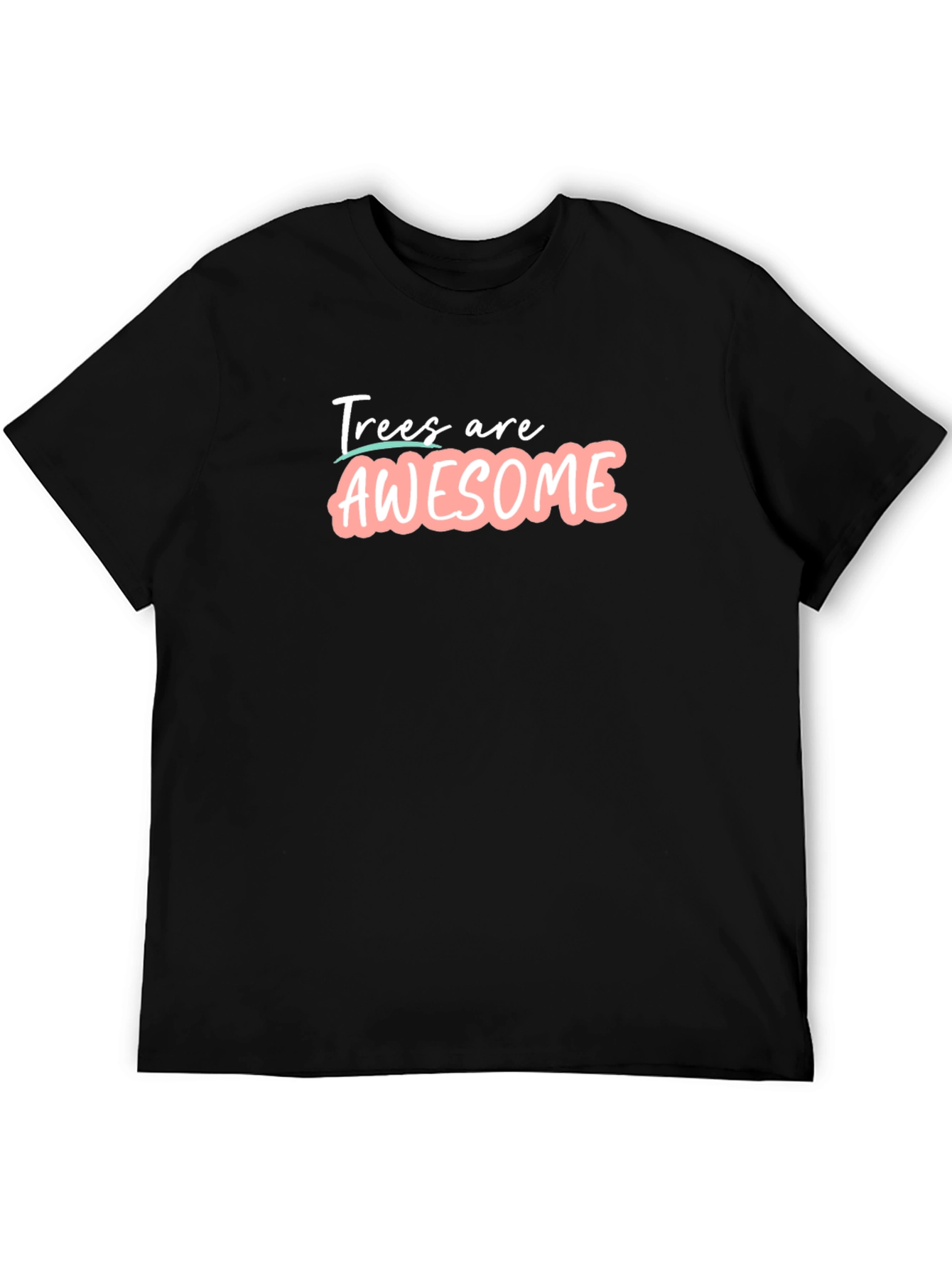 Trees are Awesome T-Shirt - Black Graphic Tee