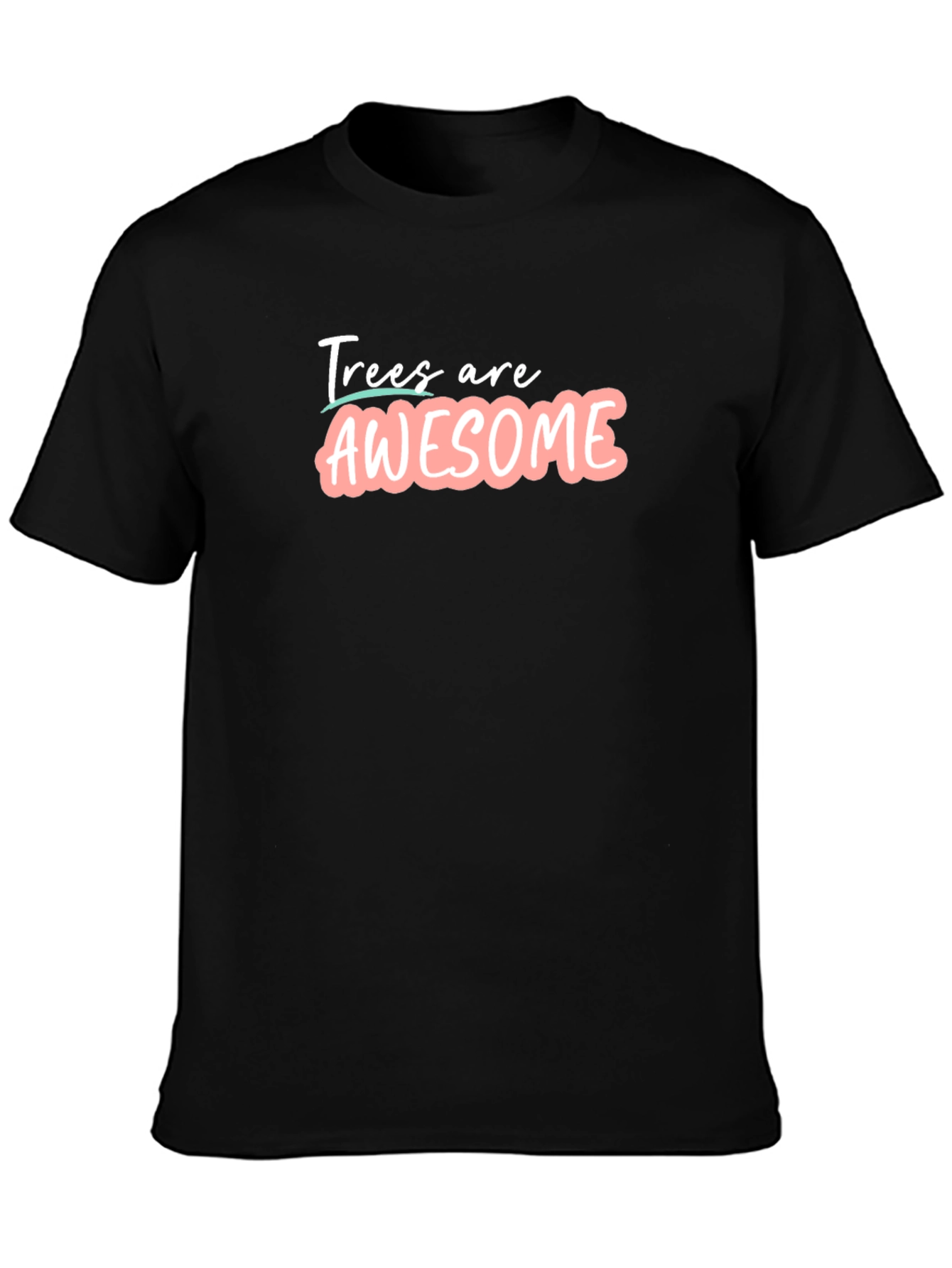 Trees are Awesome T-Shirt - Black Graphic Tee