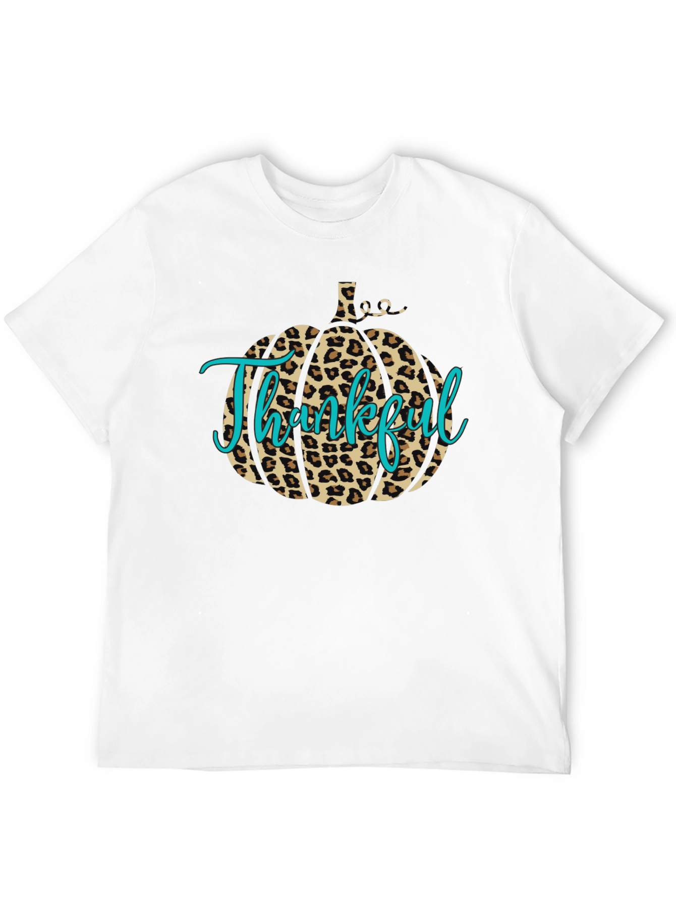 Thankful Leopard Pumpkin T-Shirt