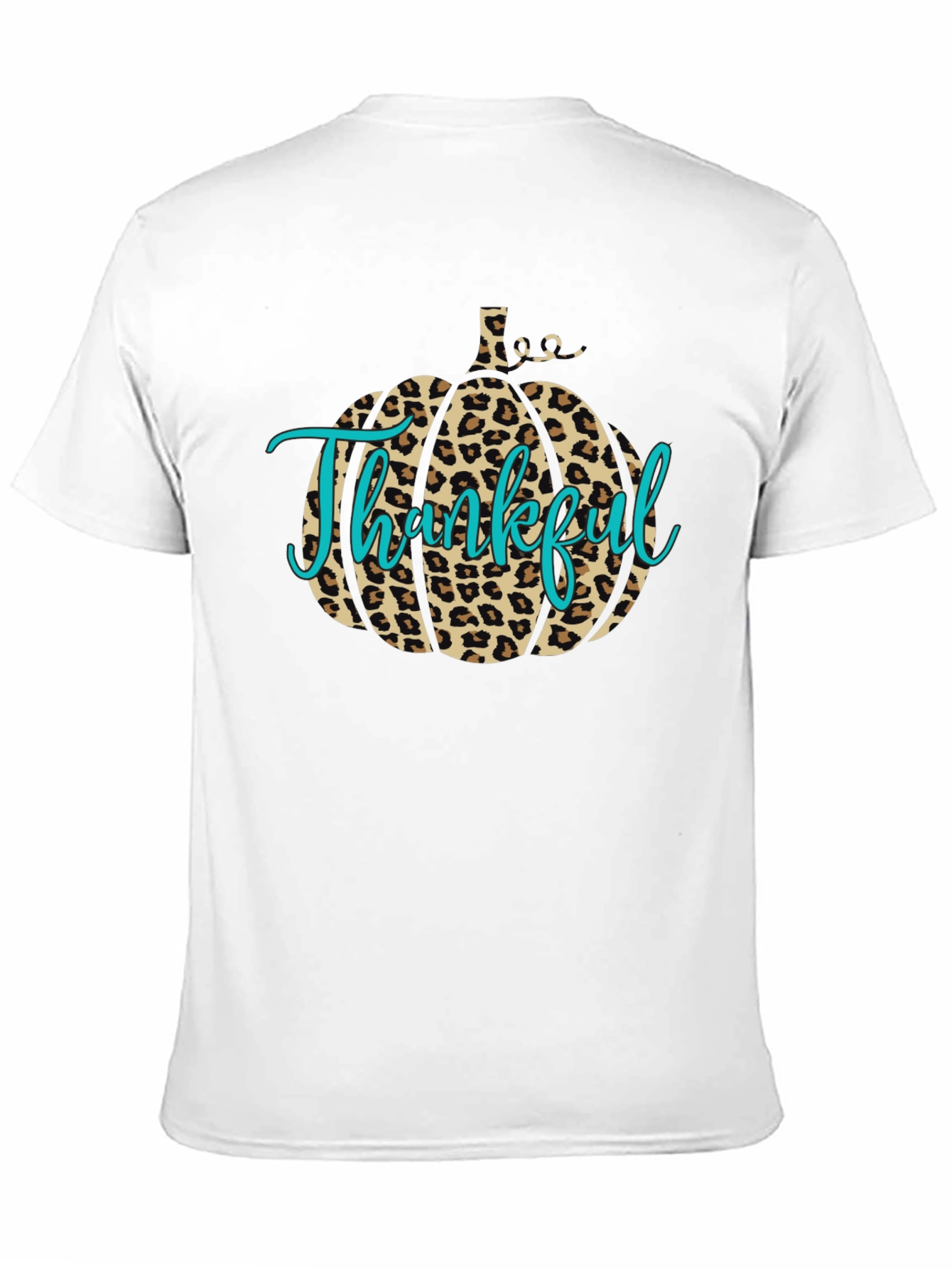 Thankful Leopard Pumpkin T-Shirt