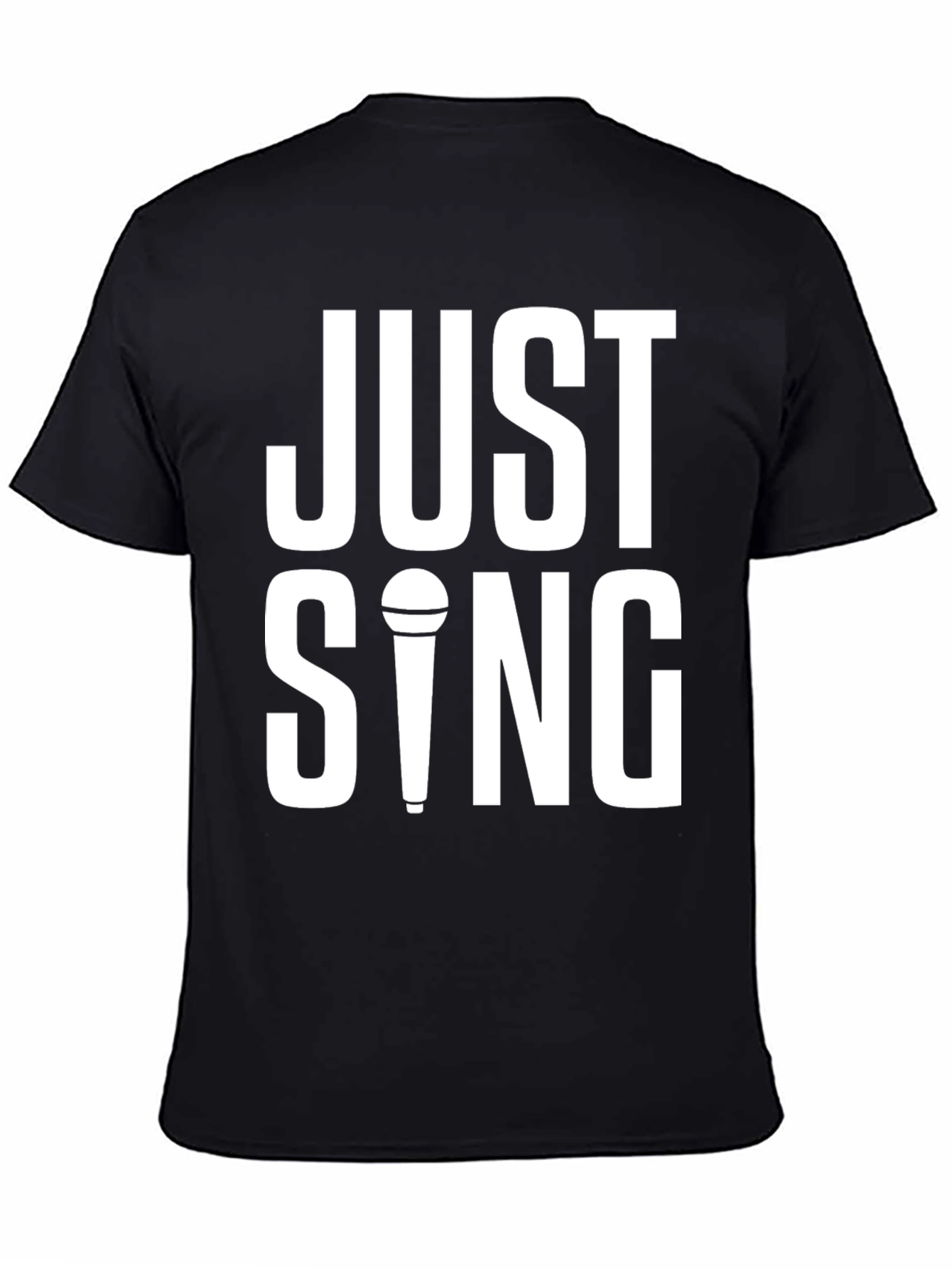 Just Sing T-Shirt - Black Graphic Tee
