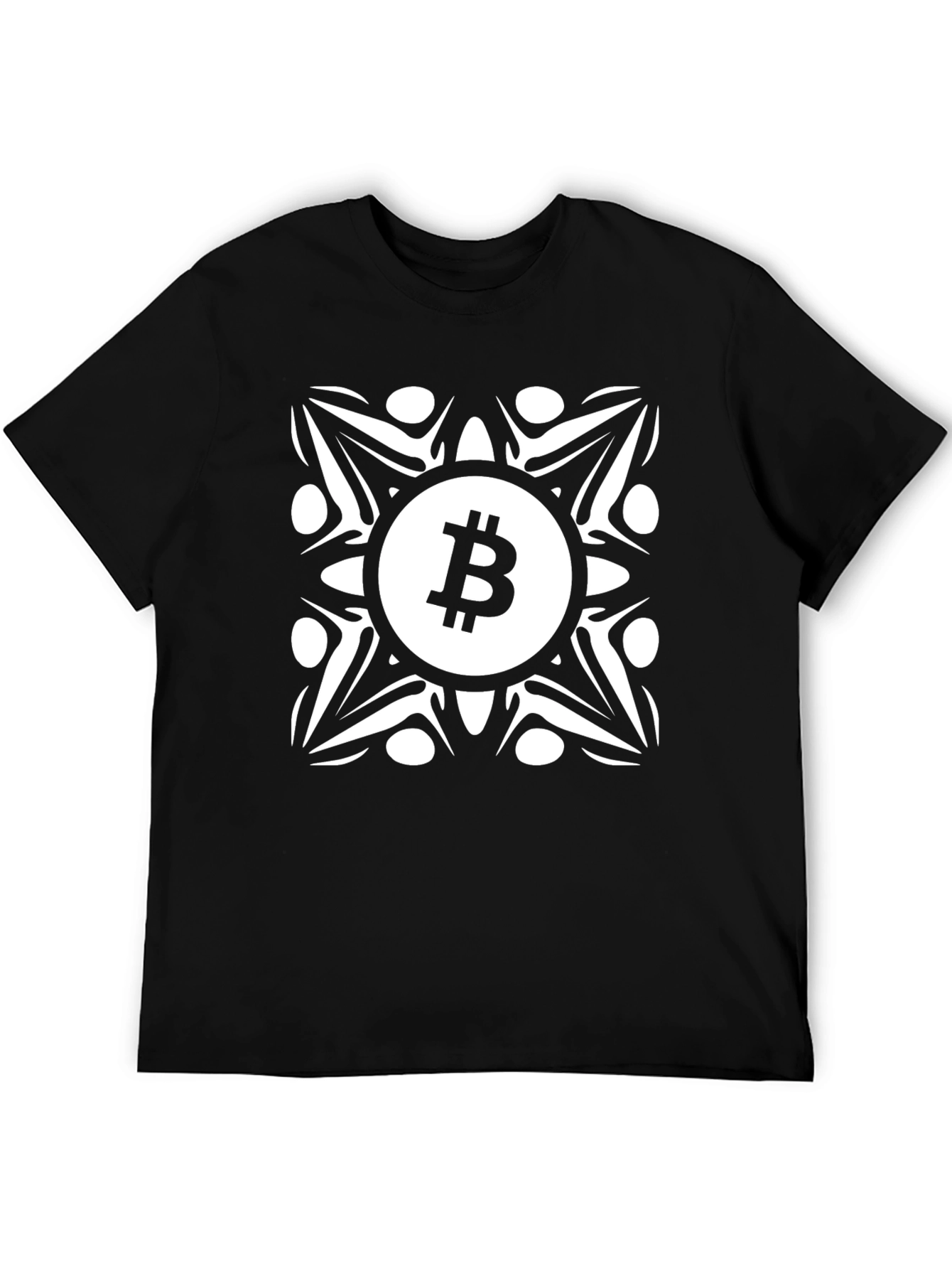 Bitcoin Mandala T-Shirt - Crypto Fashion