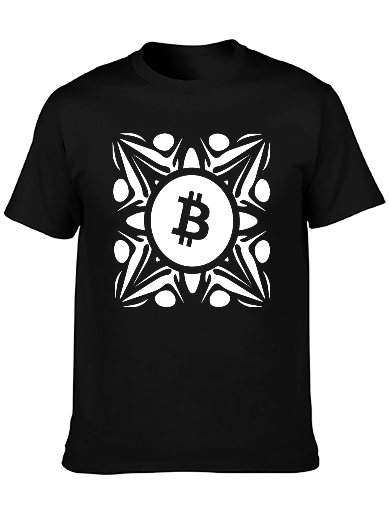 Bitcoin Mandala T-Shirt - Crypto Fashion