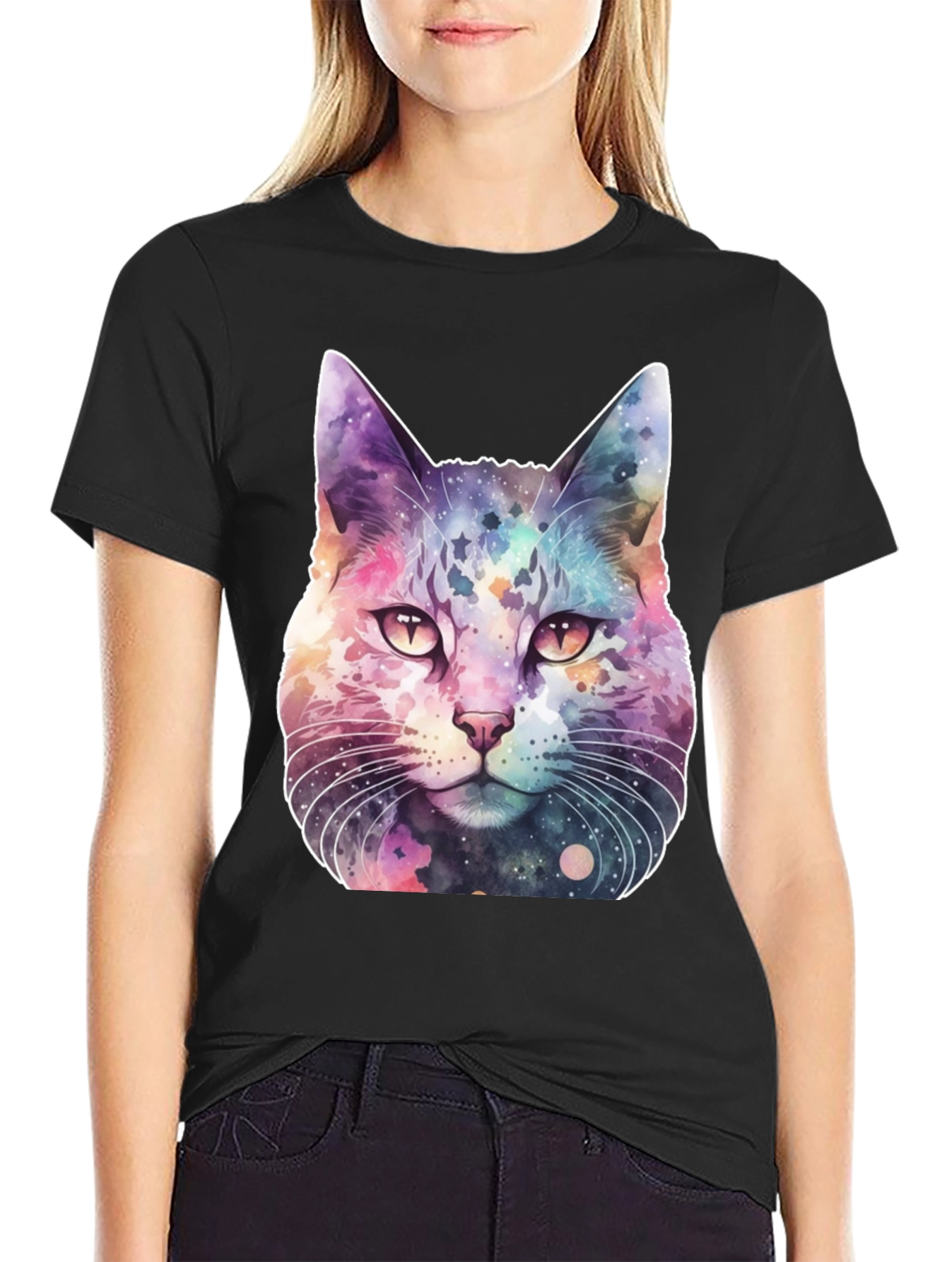 Galaxy Cat T-Shirt - Stylish Space Feline Tee