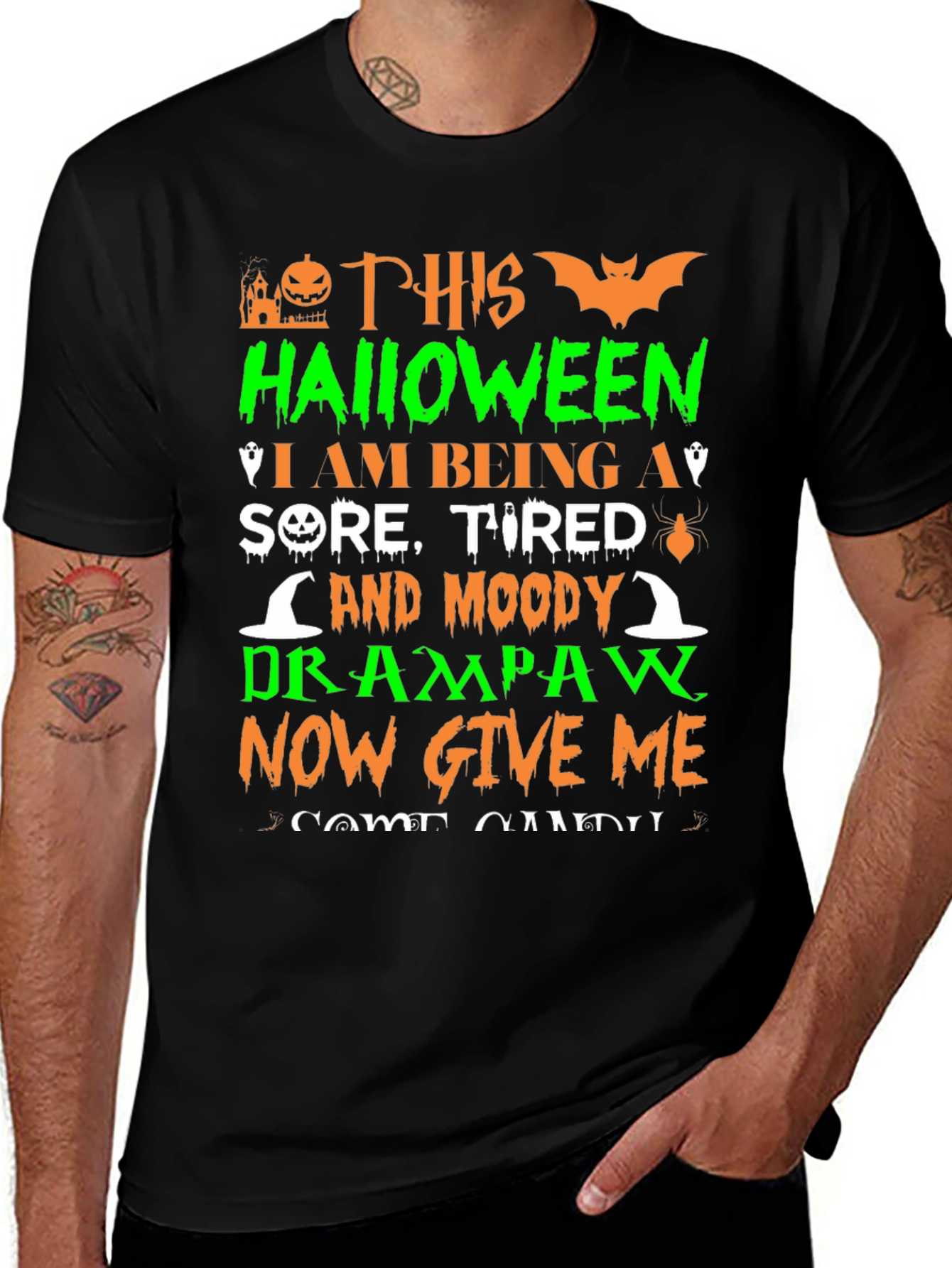 Halloween Sore Tired Drampaw T-Shirt