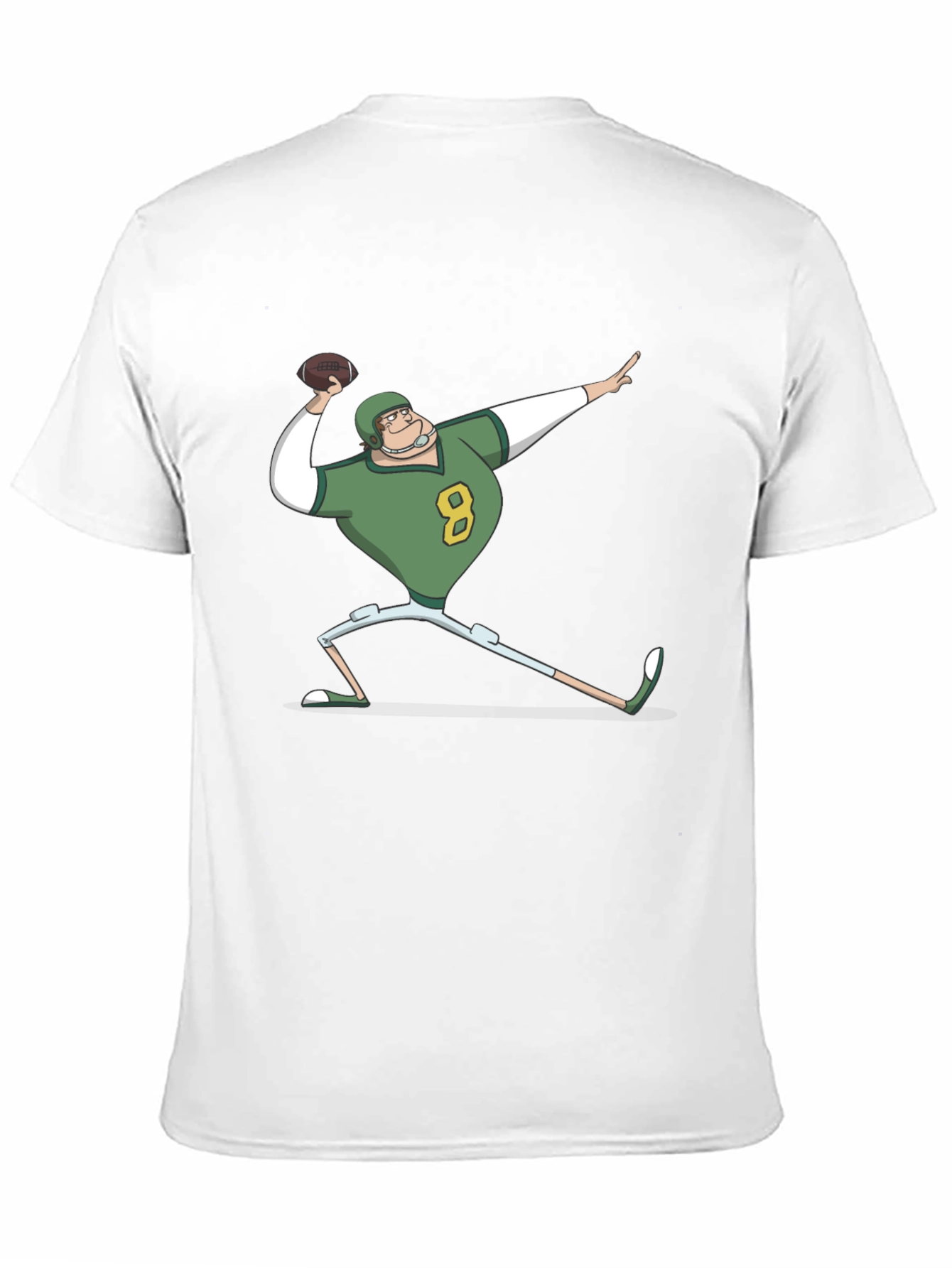 Cartoon Football Player T-Shirt