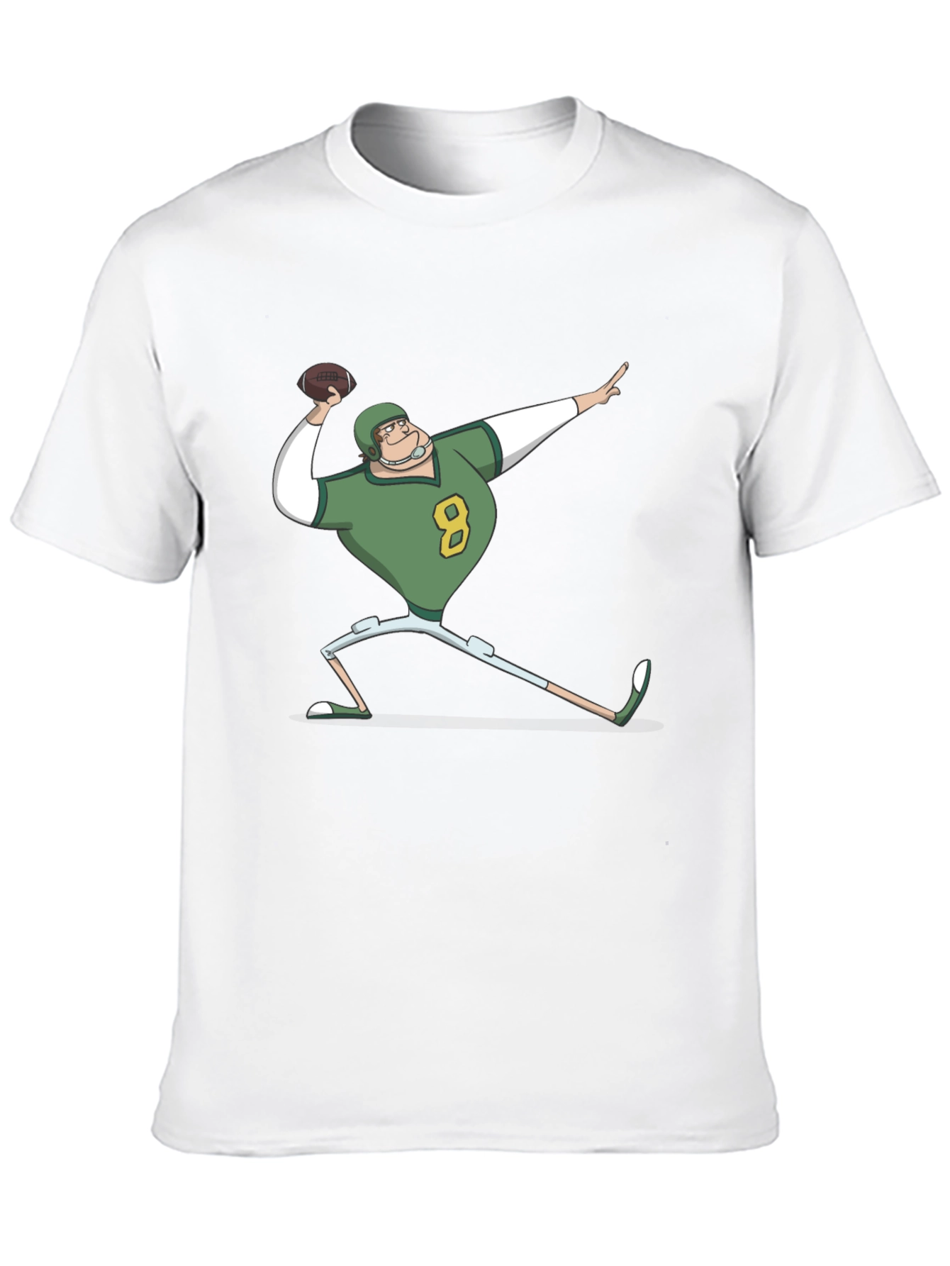 Cartoon Football Player T-Shirt