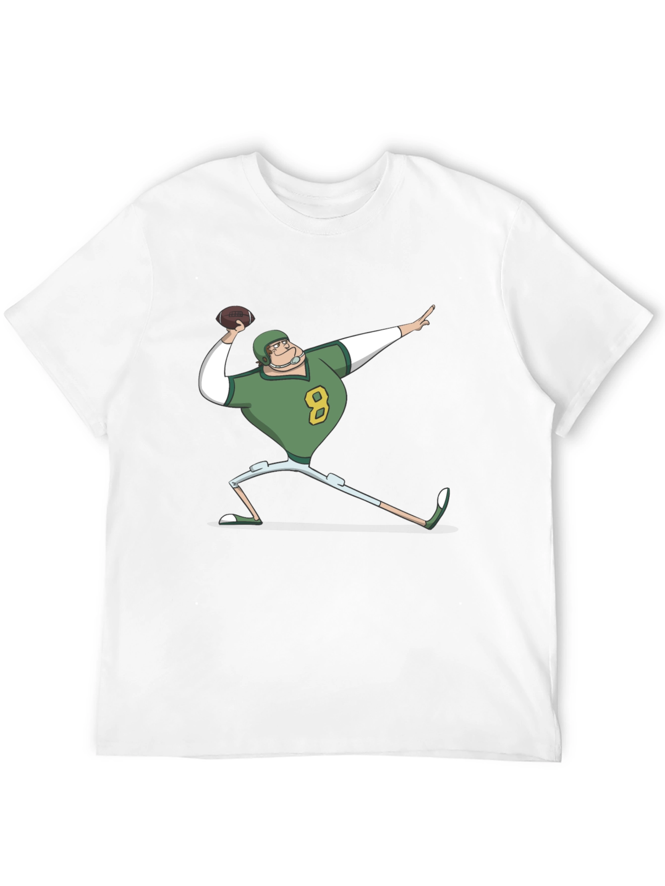 Cartoon Football Player T-Shirt