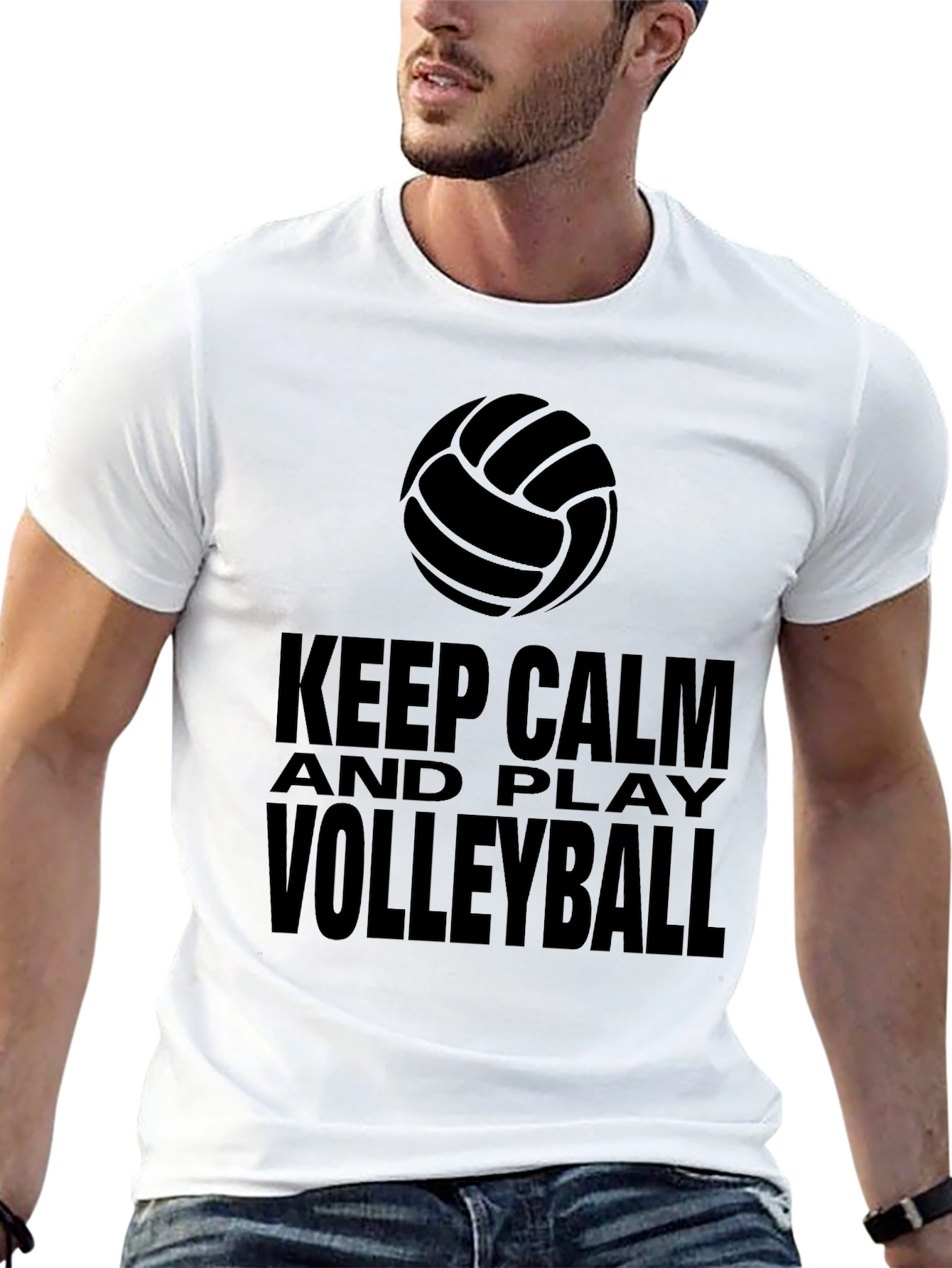 Keep Calm Volleyball Graphic T-Shirt