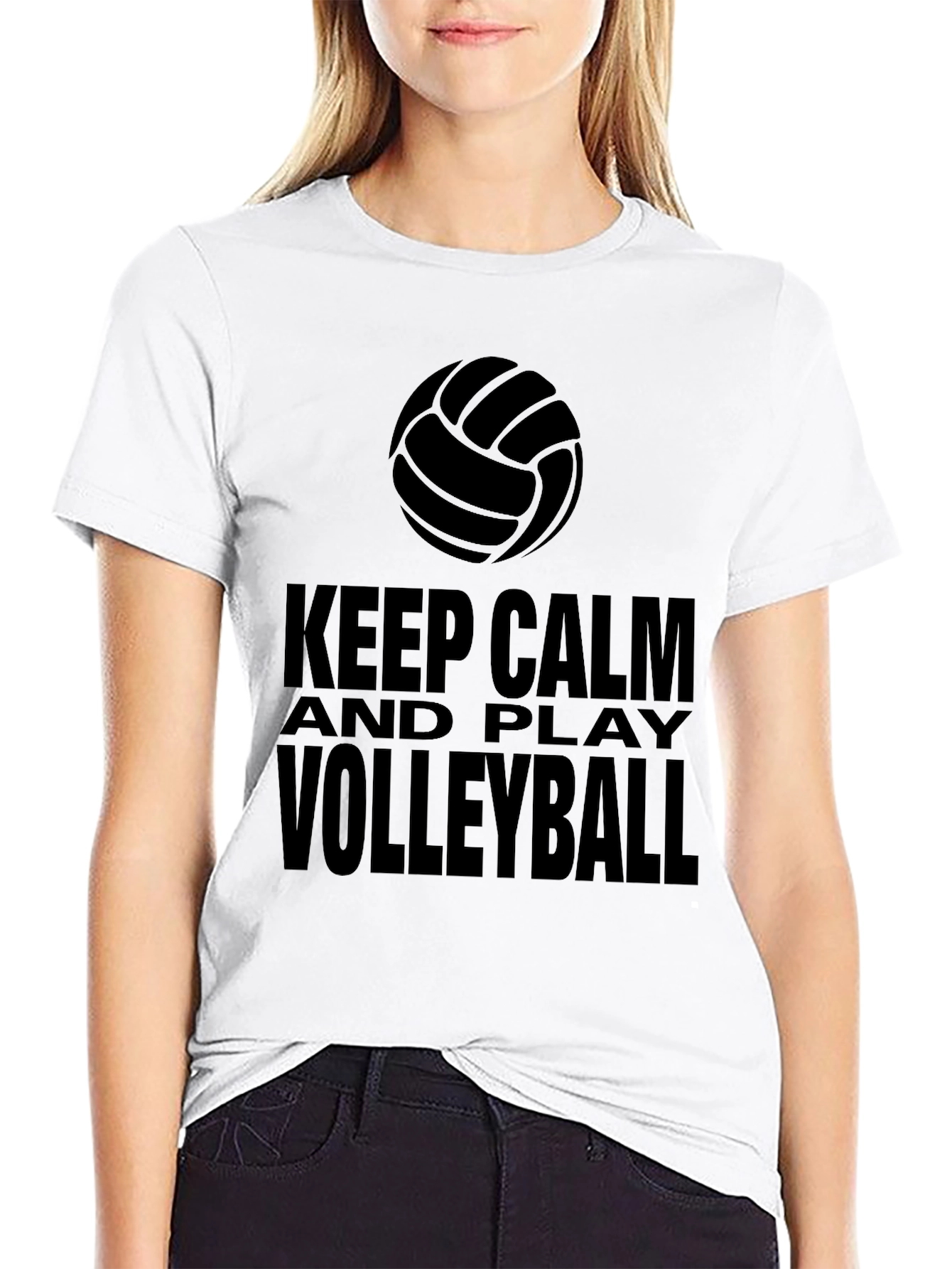 Keep Calm Volleyball Graphic T-Shirt