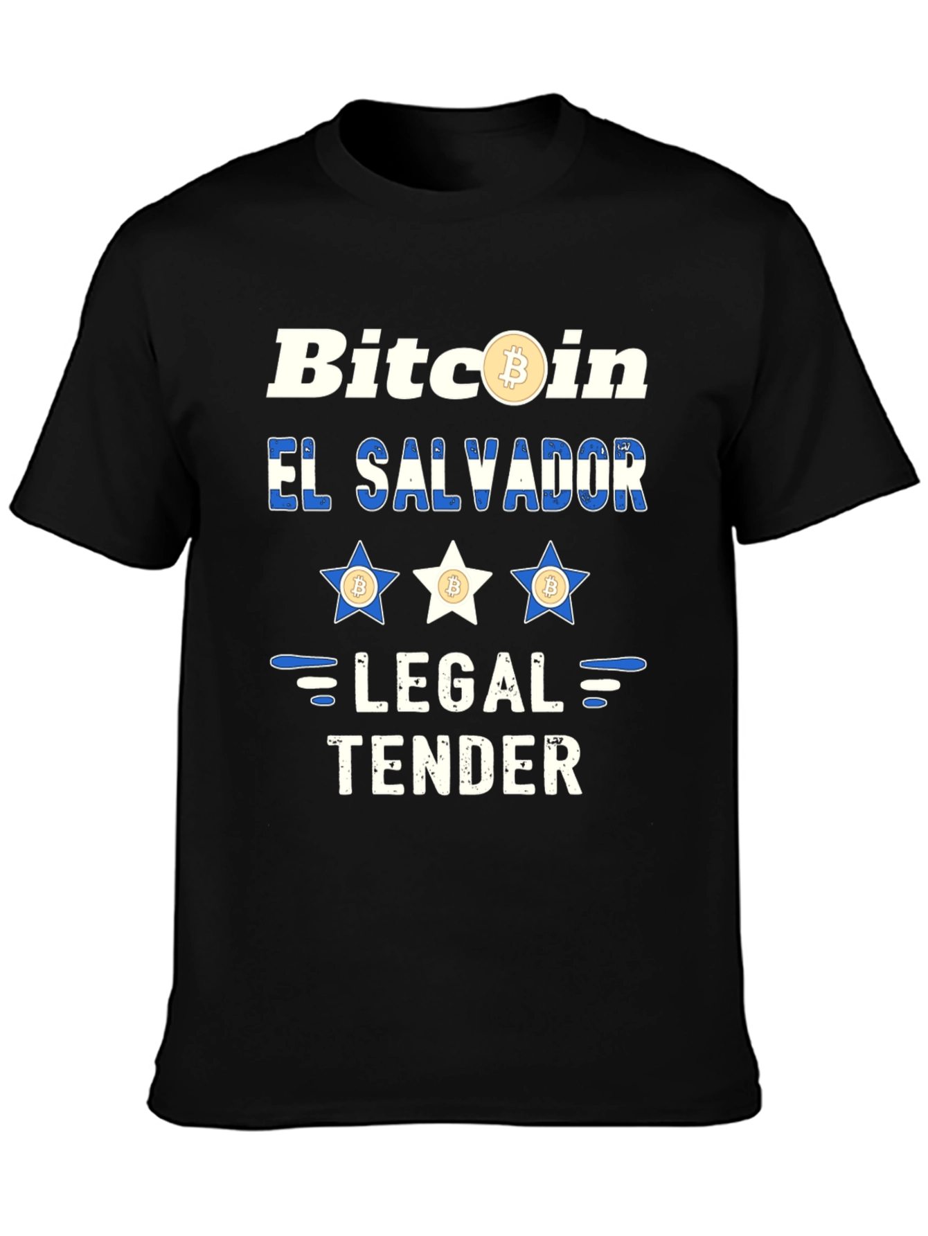 Bitcoin El Salvador Legal Tender Graphic T-Shirt