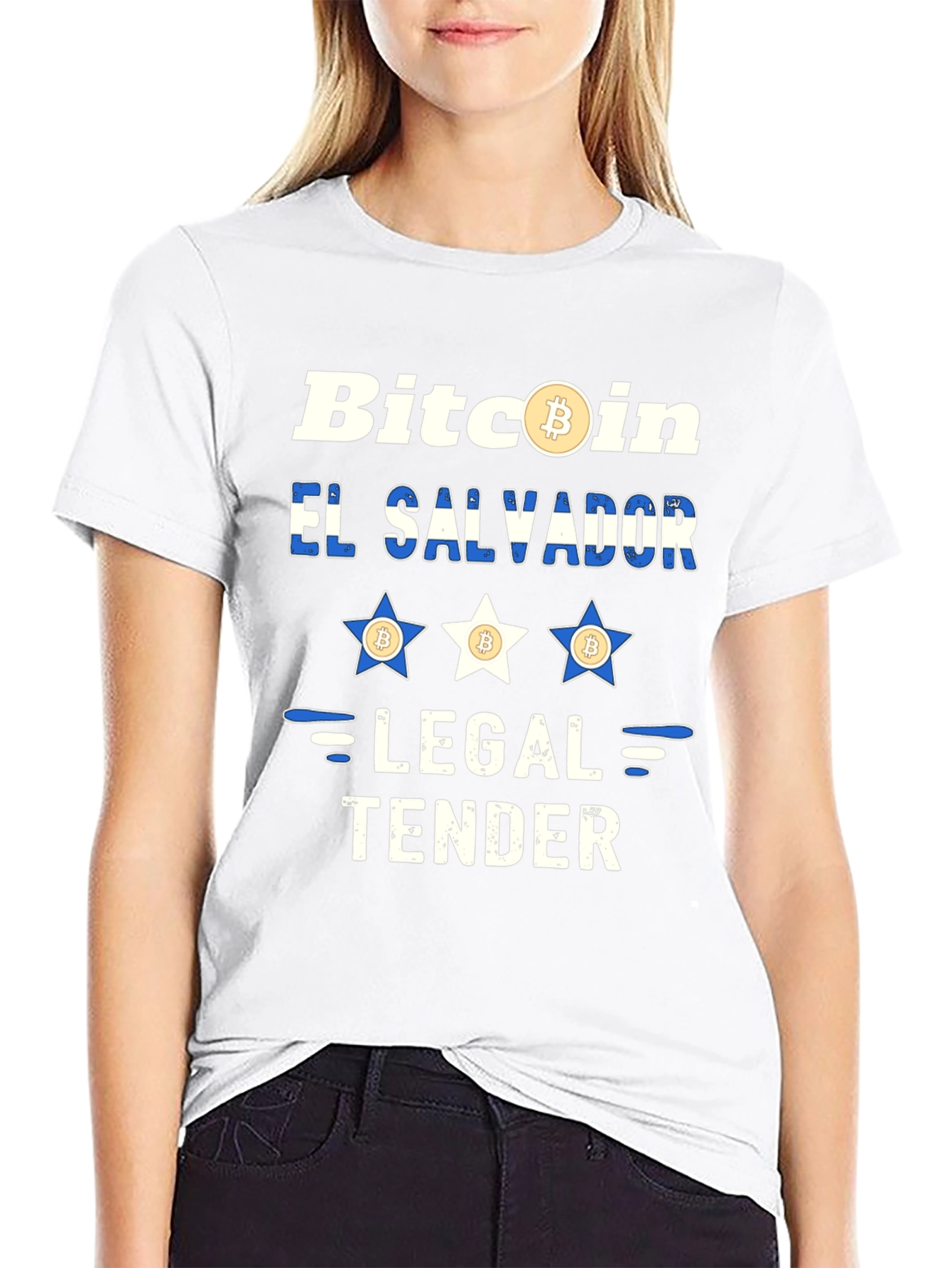 Bitcoin El Salvador Legal Tender Graphic T-Shirt