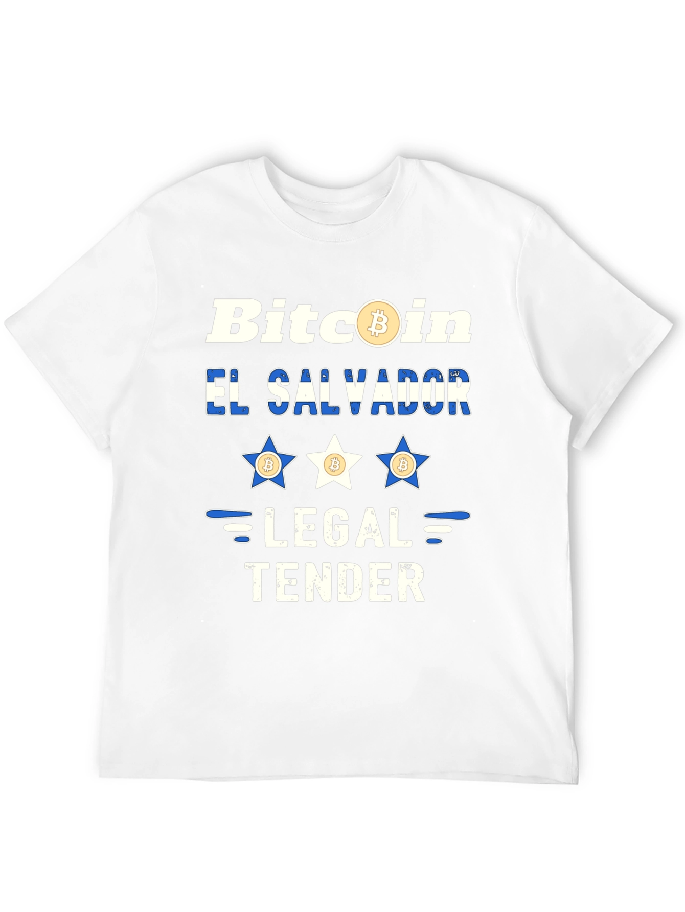 Bitcoin El Salvador Legal Tender Graphic T-Shirt