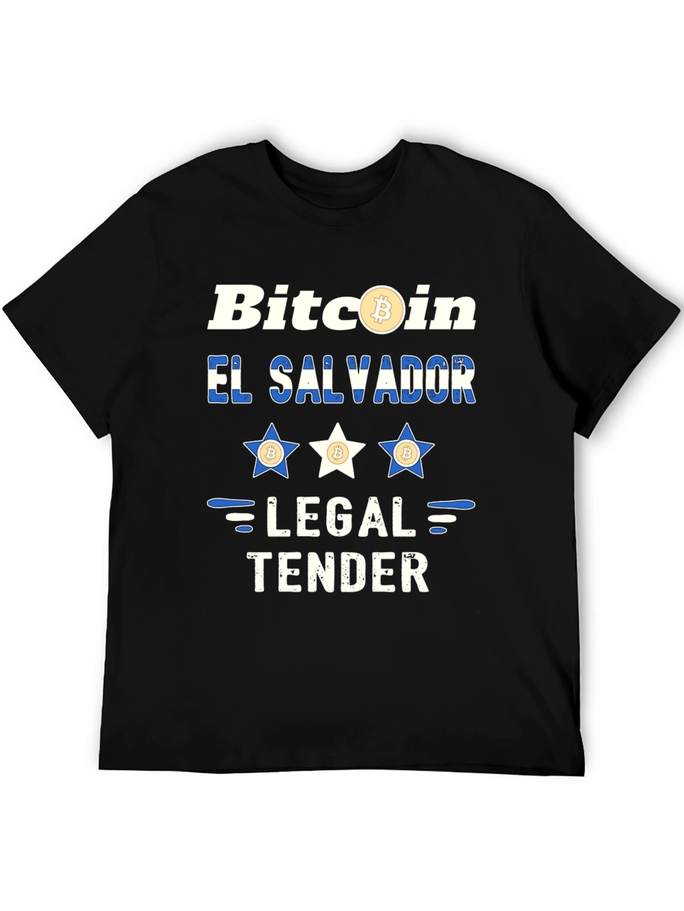 Bitcoin El Salvador Legal Tender Graphic T-Shirt