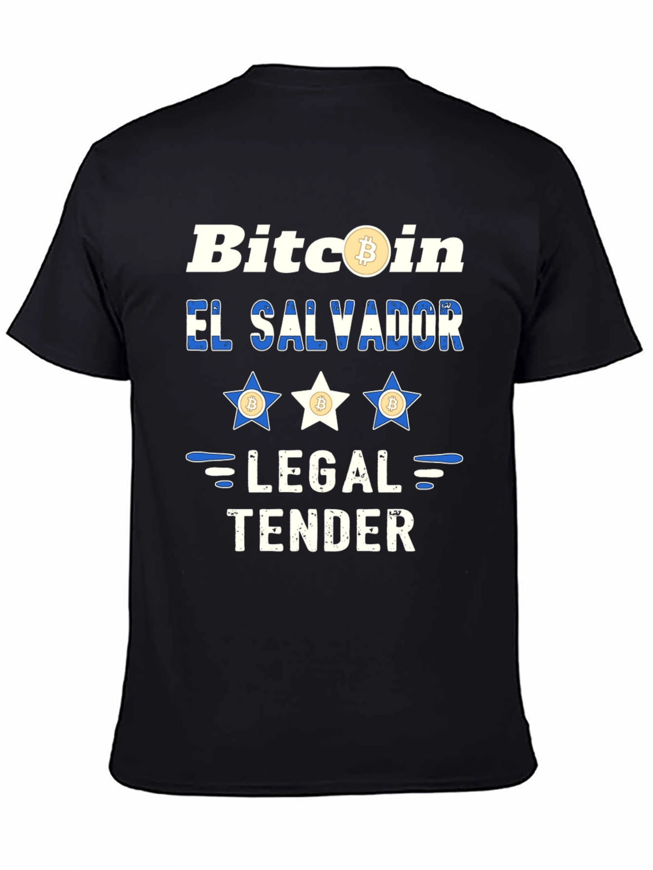 Bitcoin El Salvador Legal Tender Graphic T-Shirt