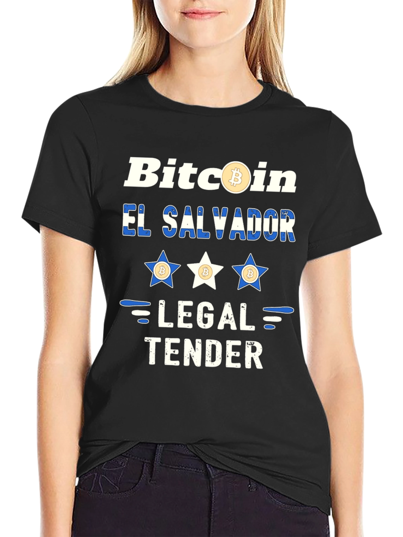 Bitcoin El Salvador Legal Tender Graphic T-Shirt