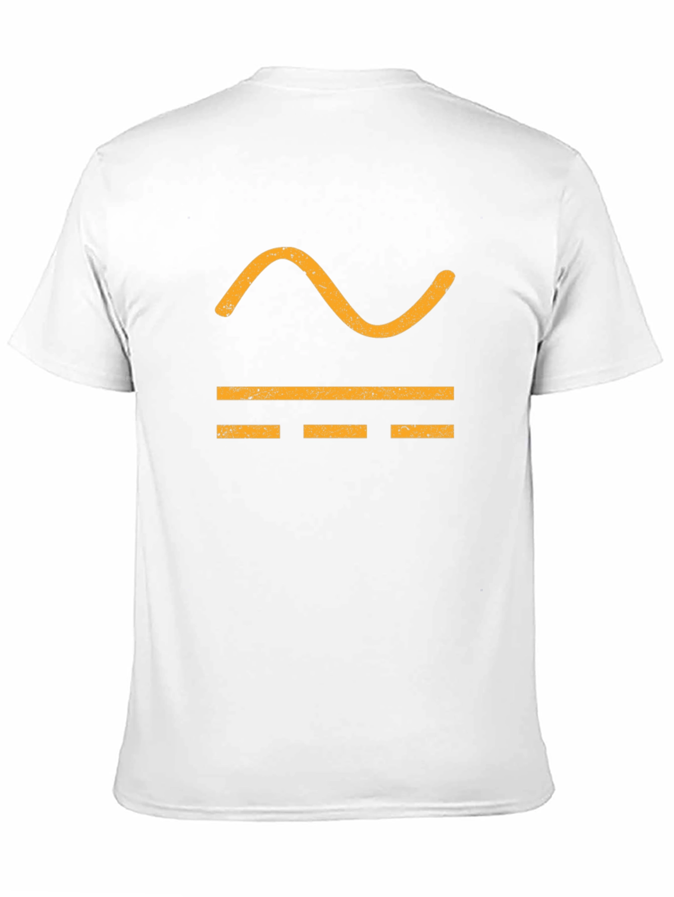 Sine Wave Symbol Black T-Shirt