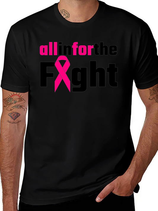 All In For The Fight Breast Cancer Awareness T-Shirt