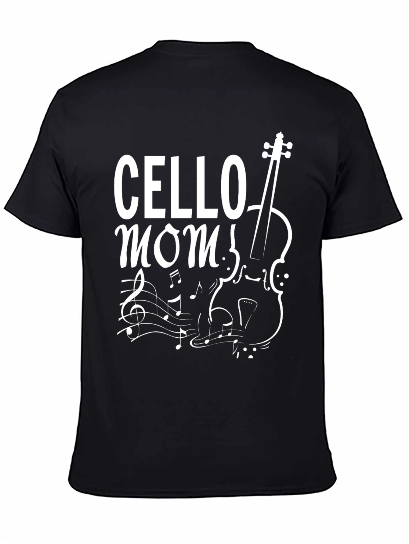 Cello Mom Graphic T-Shirt - Music Lover Tee