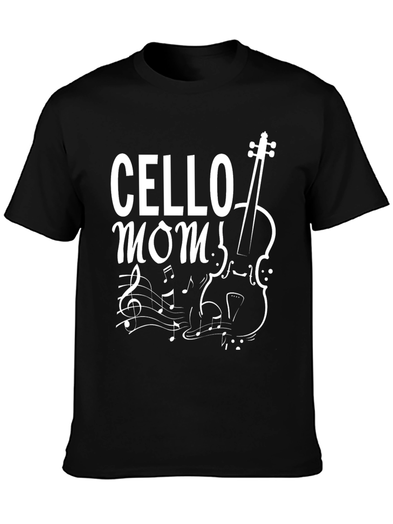 Cello Mom Graphic T-Shirt - Music Lover Tee