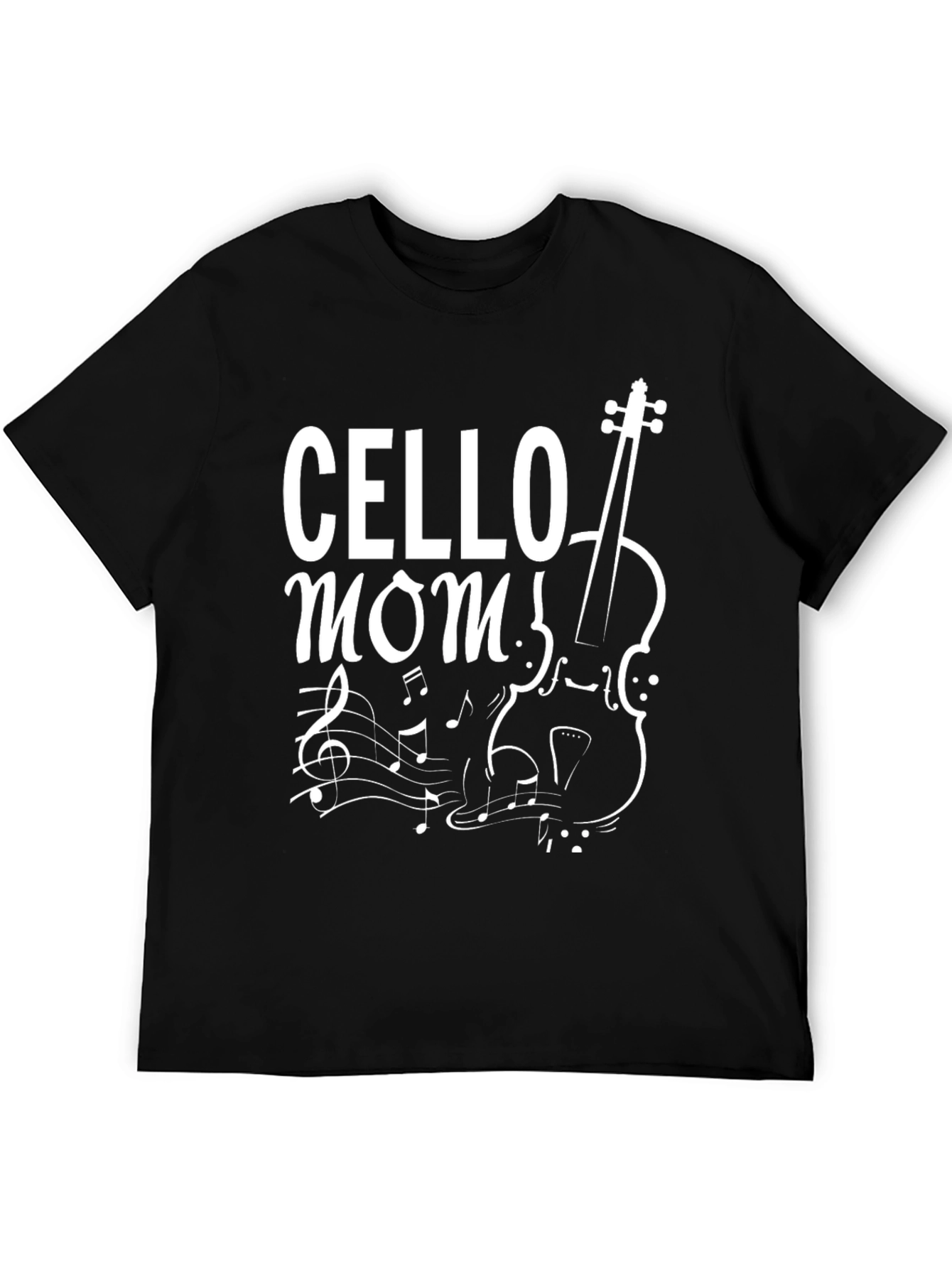 Cello Mom Graphic T-Shirt - Music Lover Tee