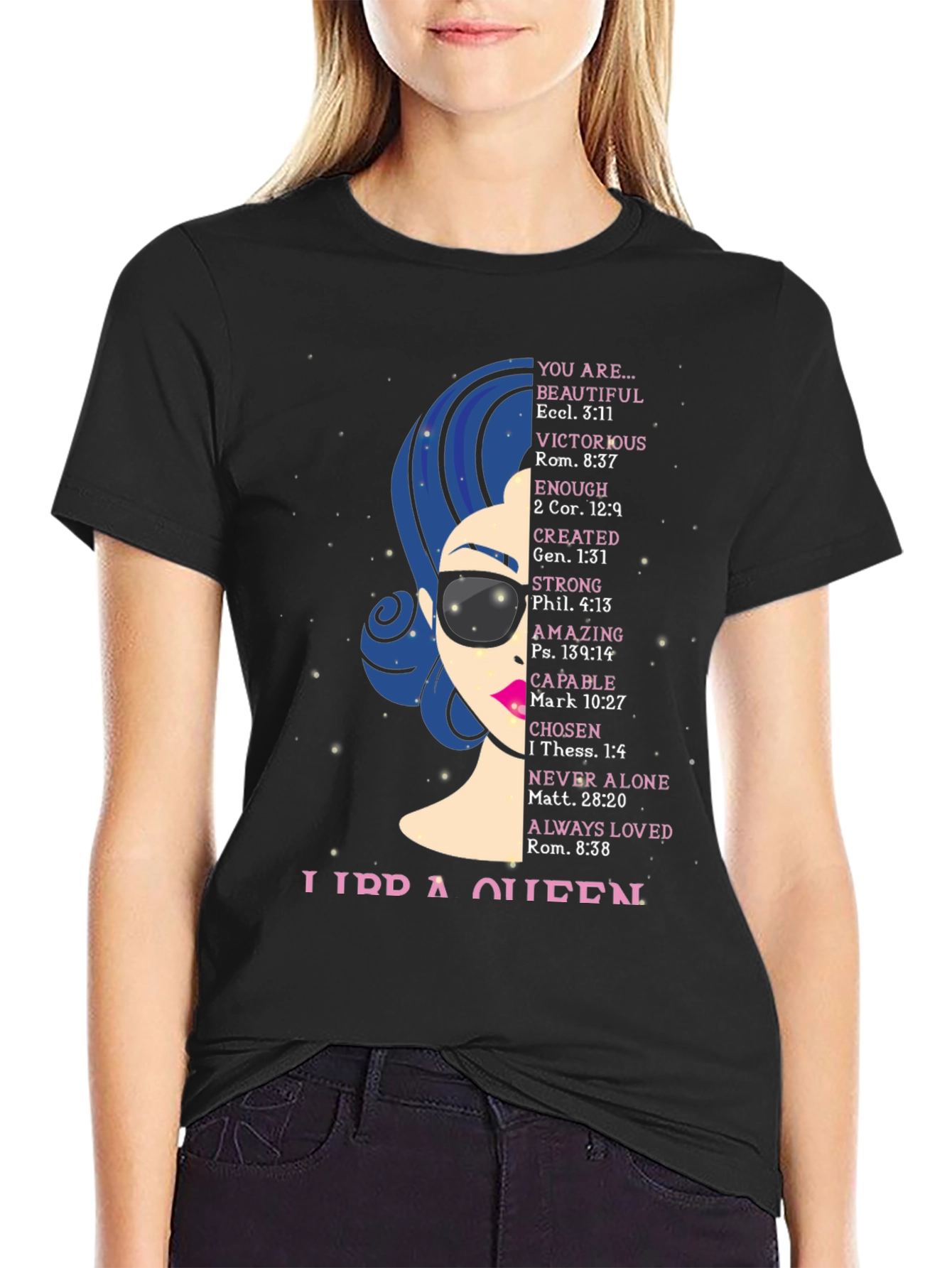 Libra Queen Graphic T-Shirt - Zodiac Birthday Gift