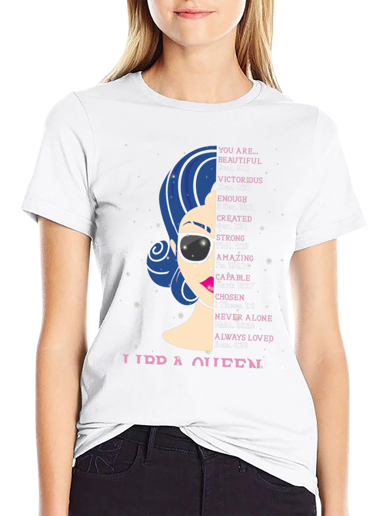 Libra Queen Graphic T-Shirt - Zodiac Birthday Gift