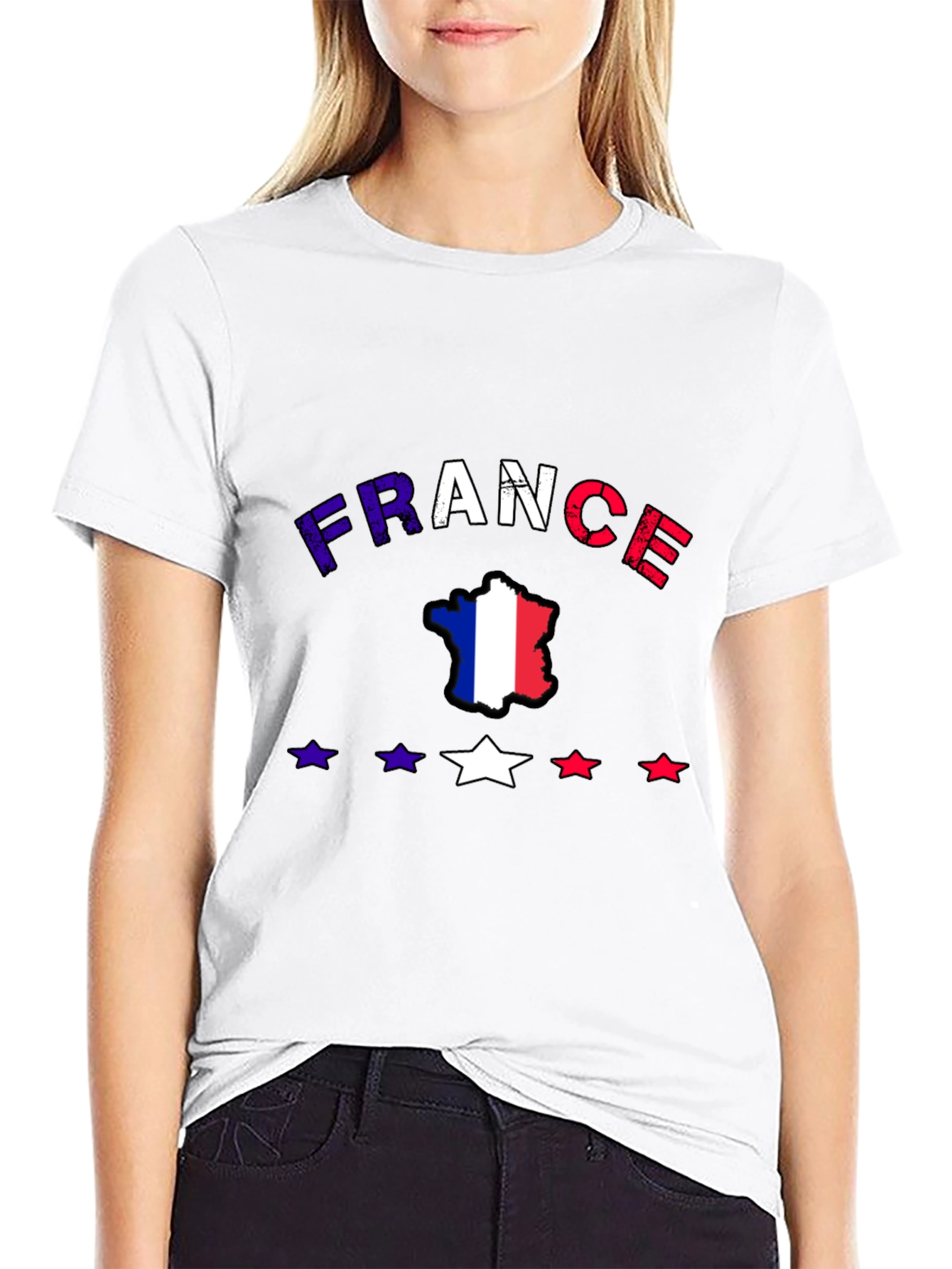 France Flag Graphic T-Shirt