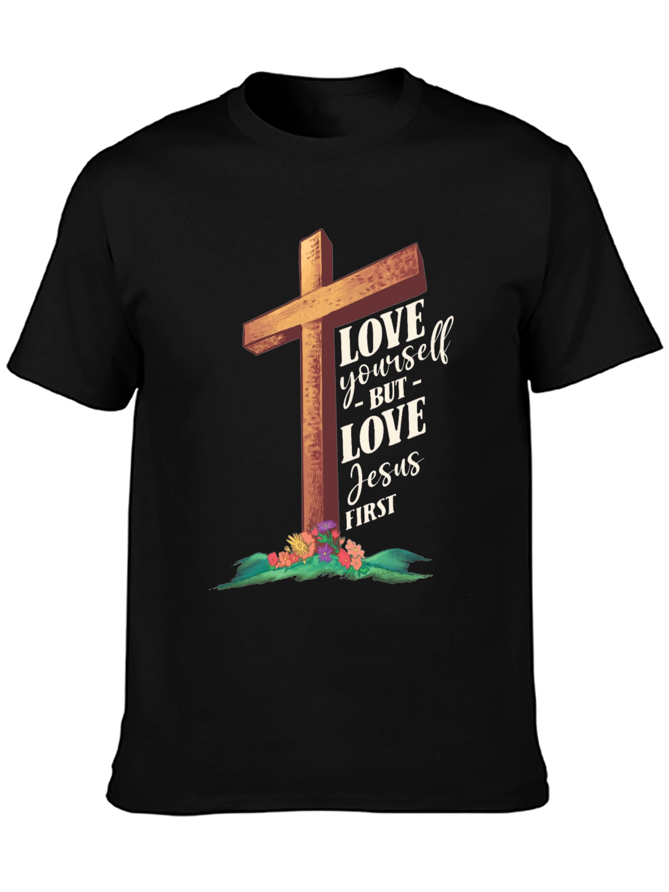 Love Jesus First Graphic Tee