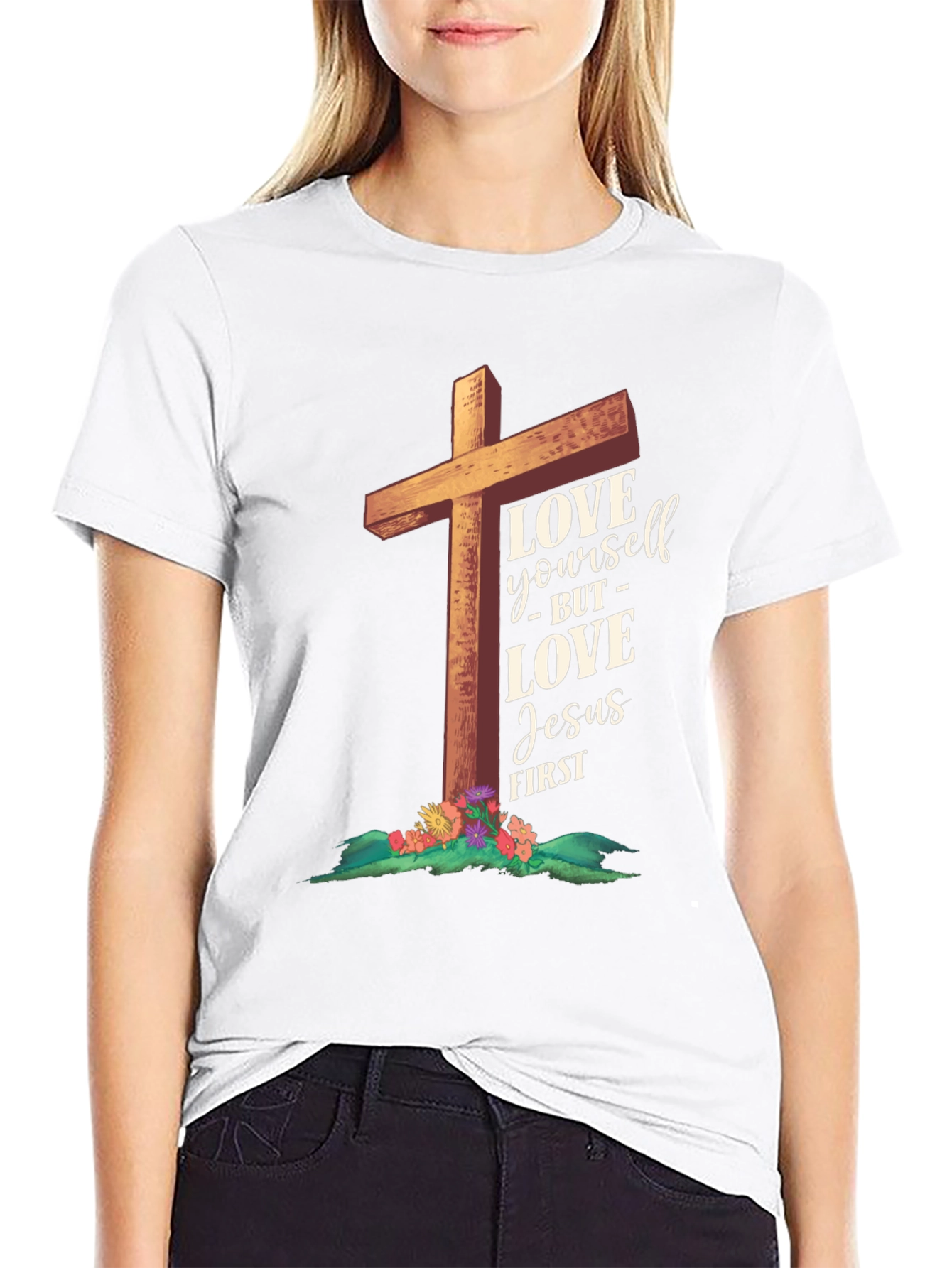 Love Jesus First Graphic Tee