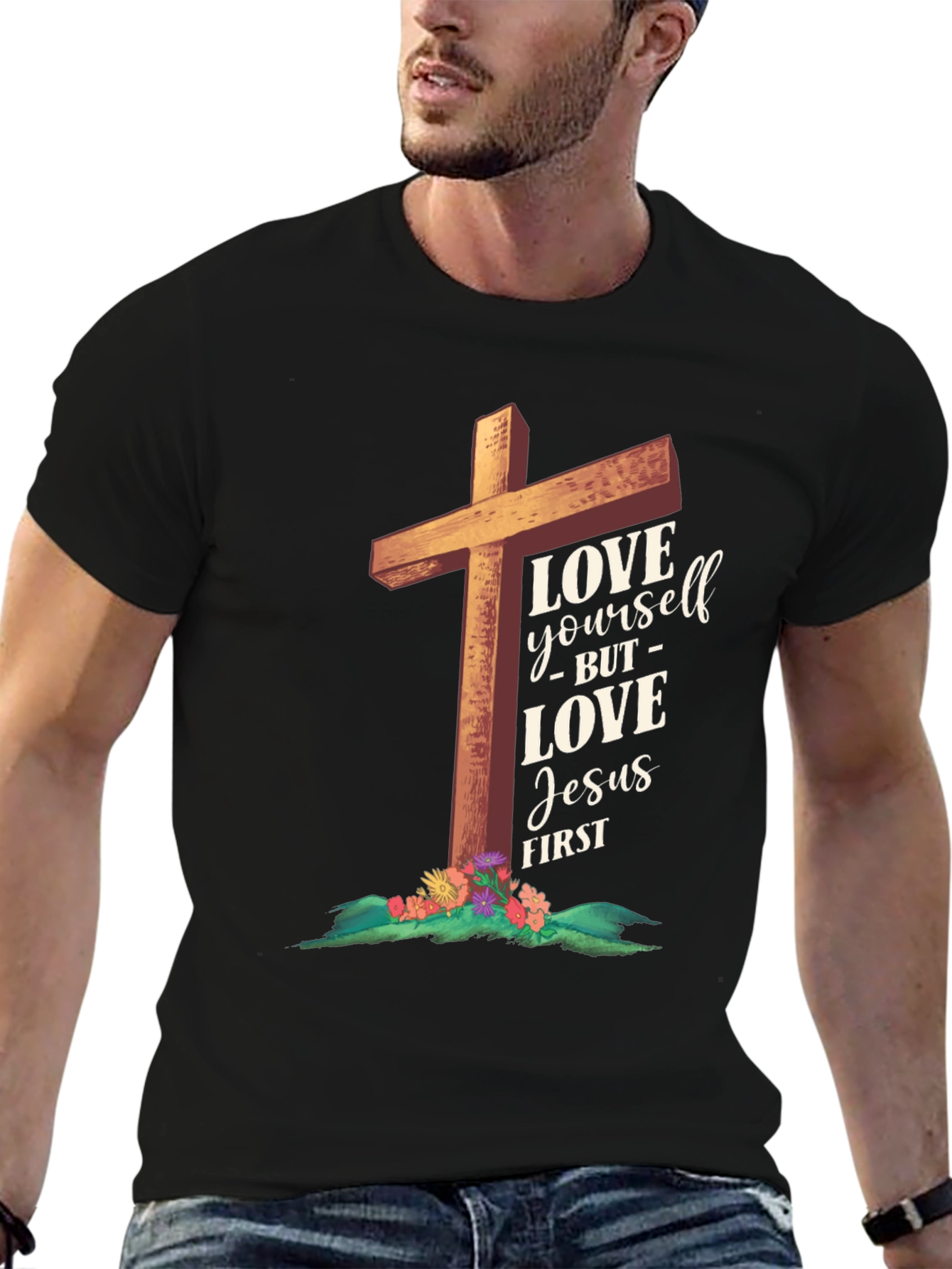 Love Jesus First Graphic Tee