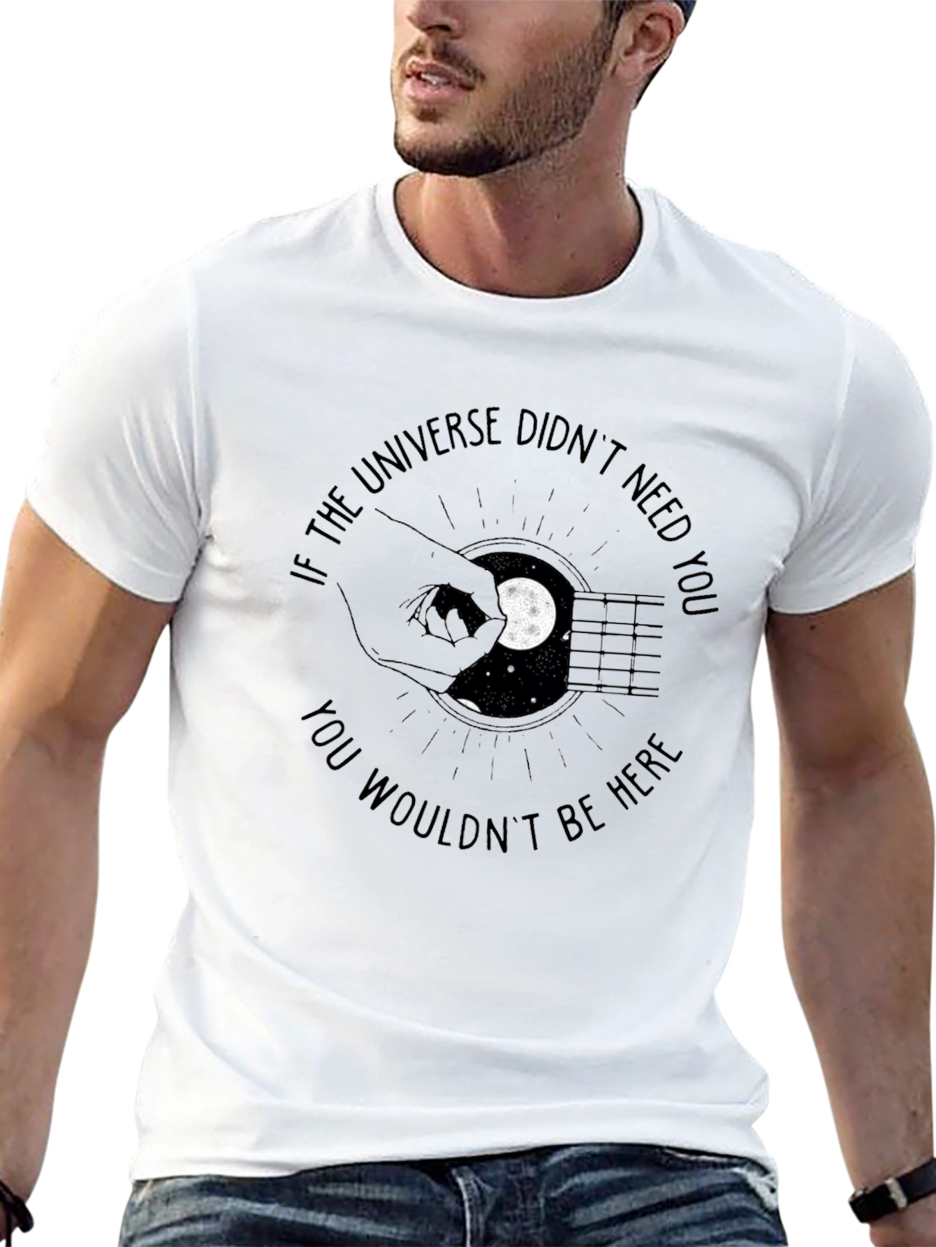 Universe Needs You Graphic T-Shirt - Black