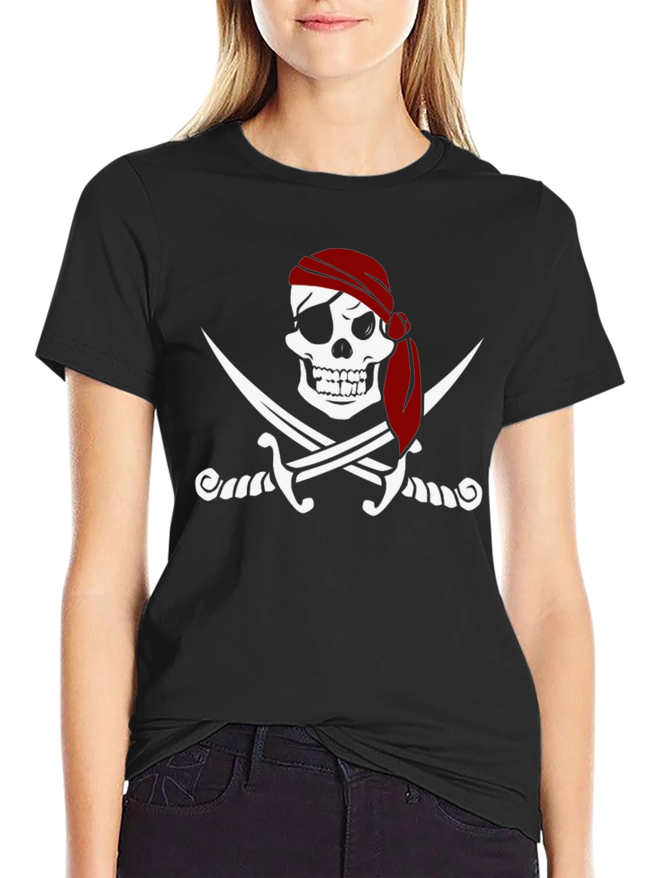 Pirate Skull & Swords Graphic Tee