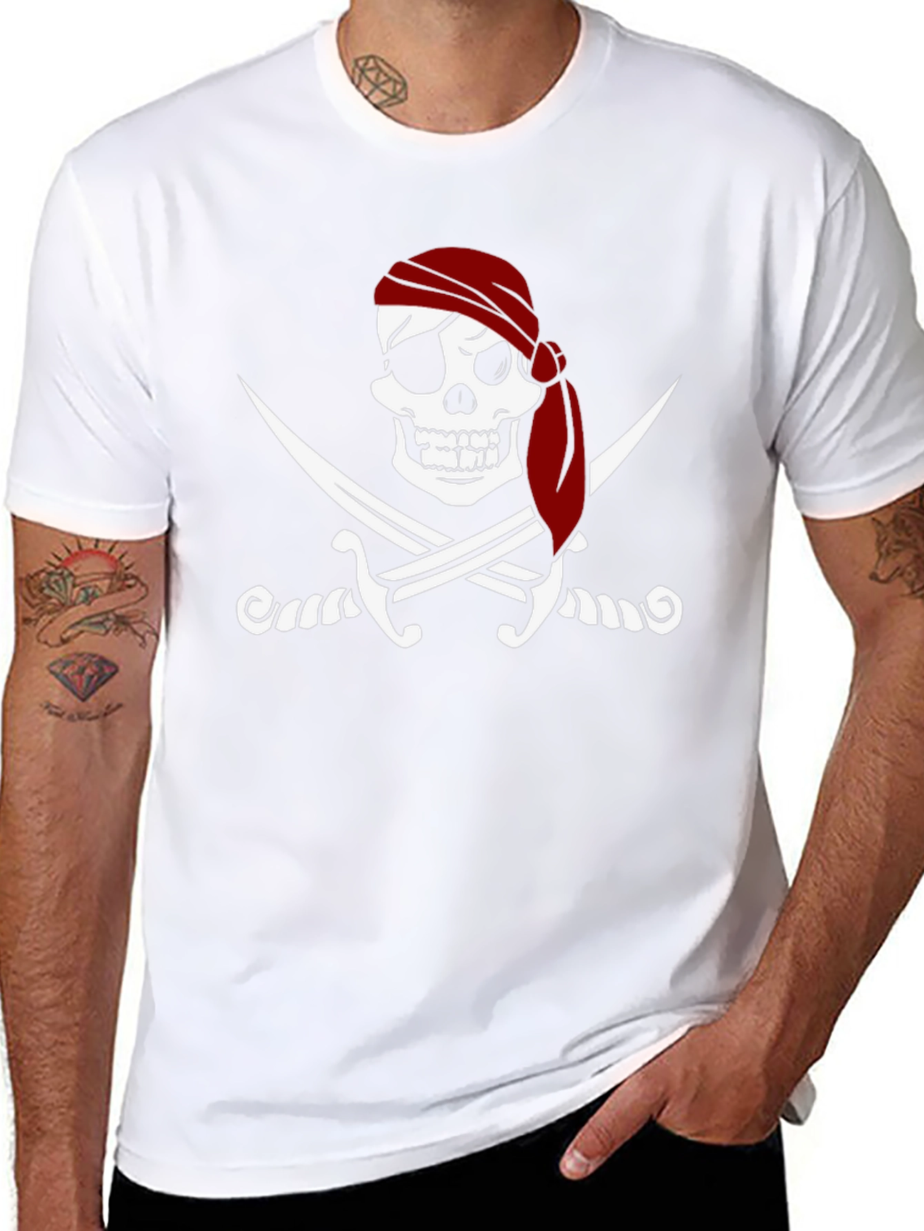 Pirate Skull & Swords Graphic Tee