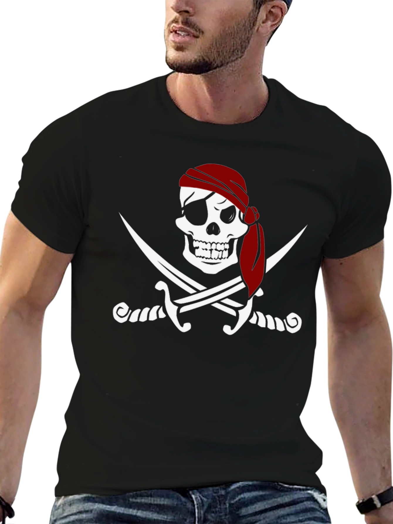 Pirate Skull & Swords Graphic Tee
