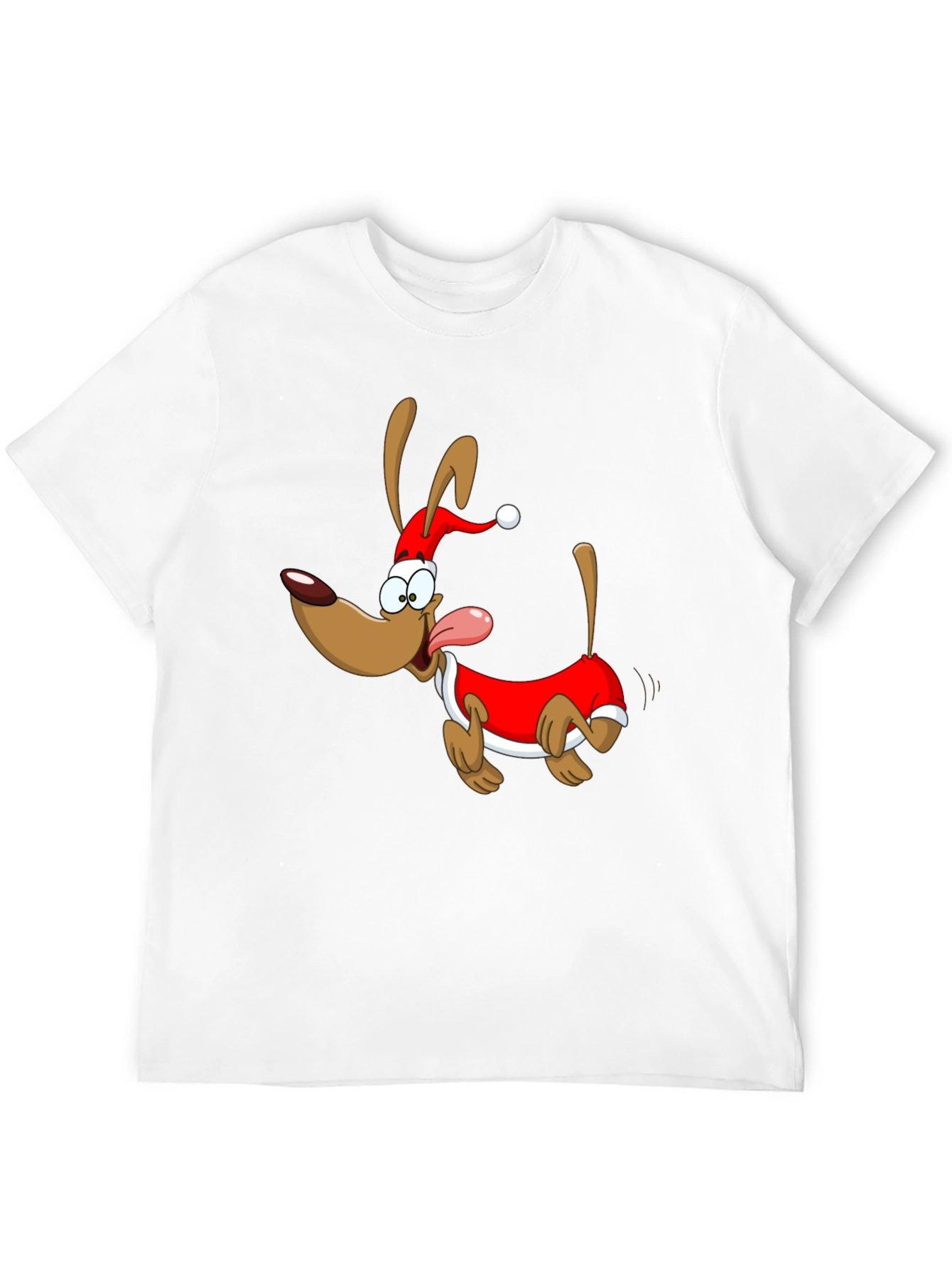 Festive Cartoon Dog T-Shirt