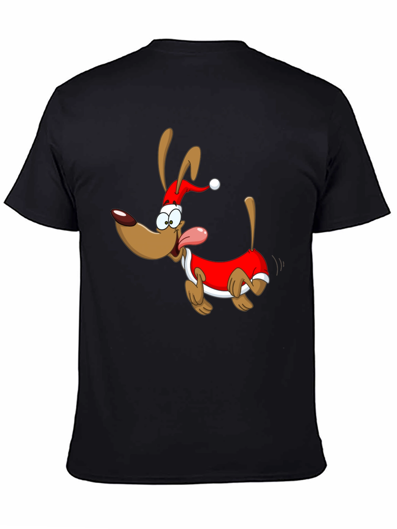 Festive Cartoon Dog T-Shirt