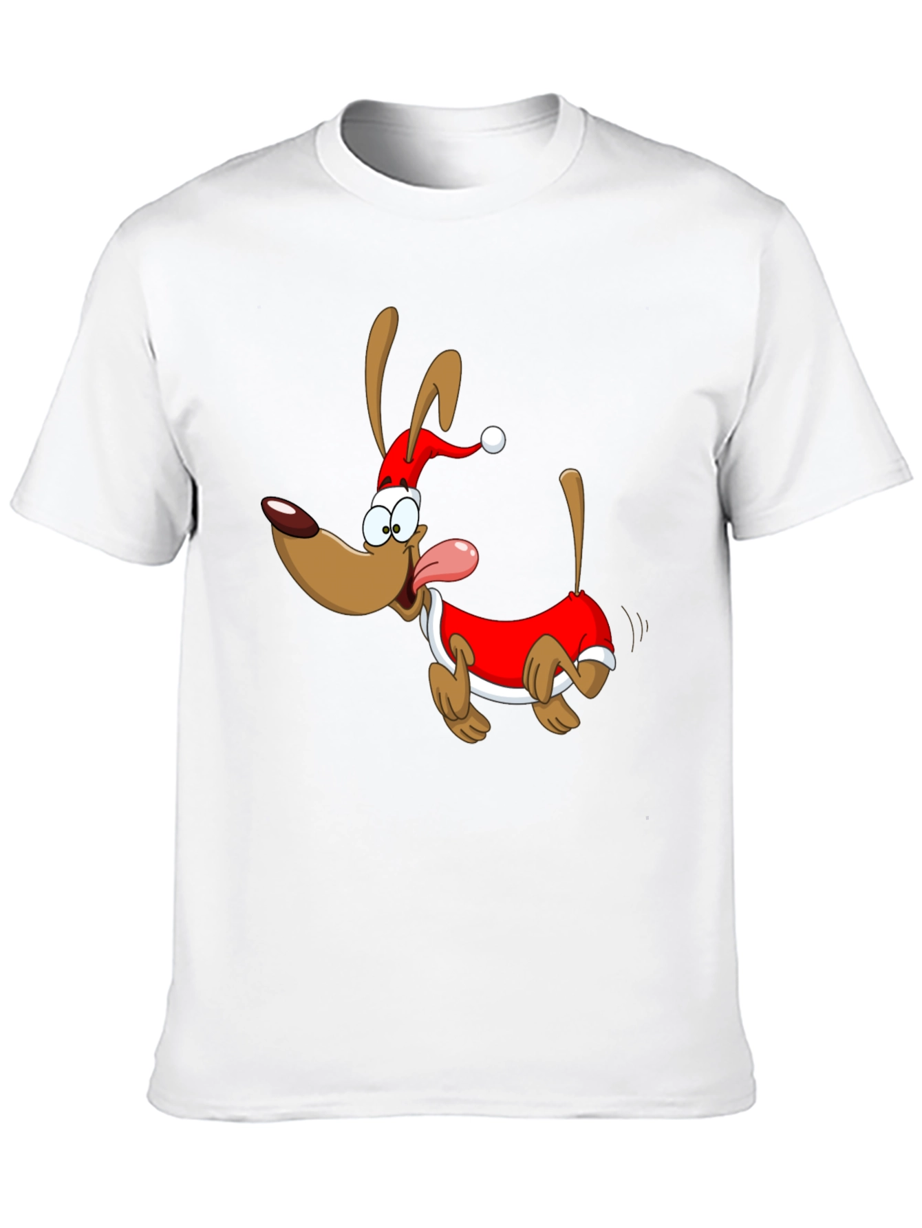 Festive Cartoon Dog T-Shirt