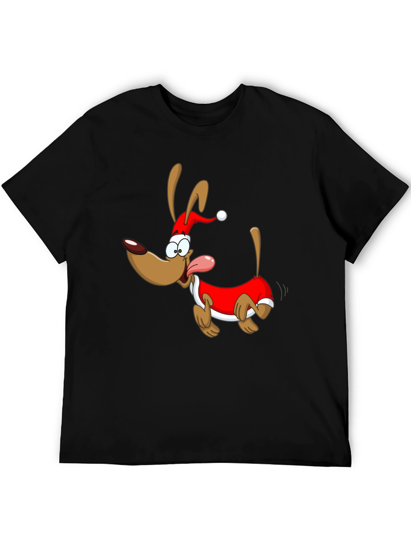 Festive Cartoon Dog T-Shirt