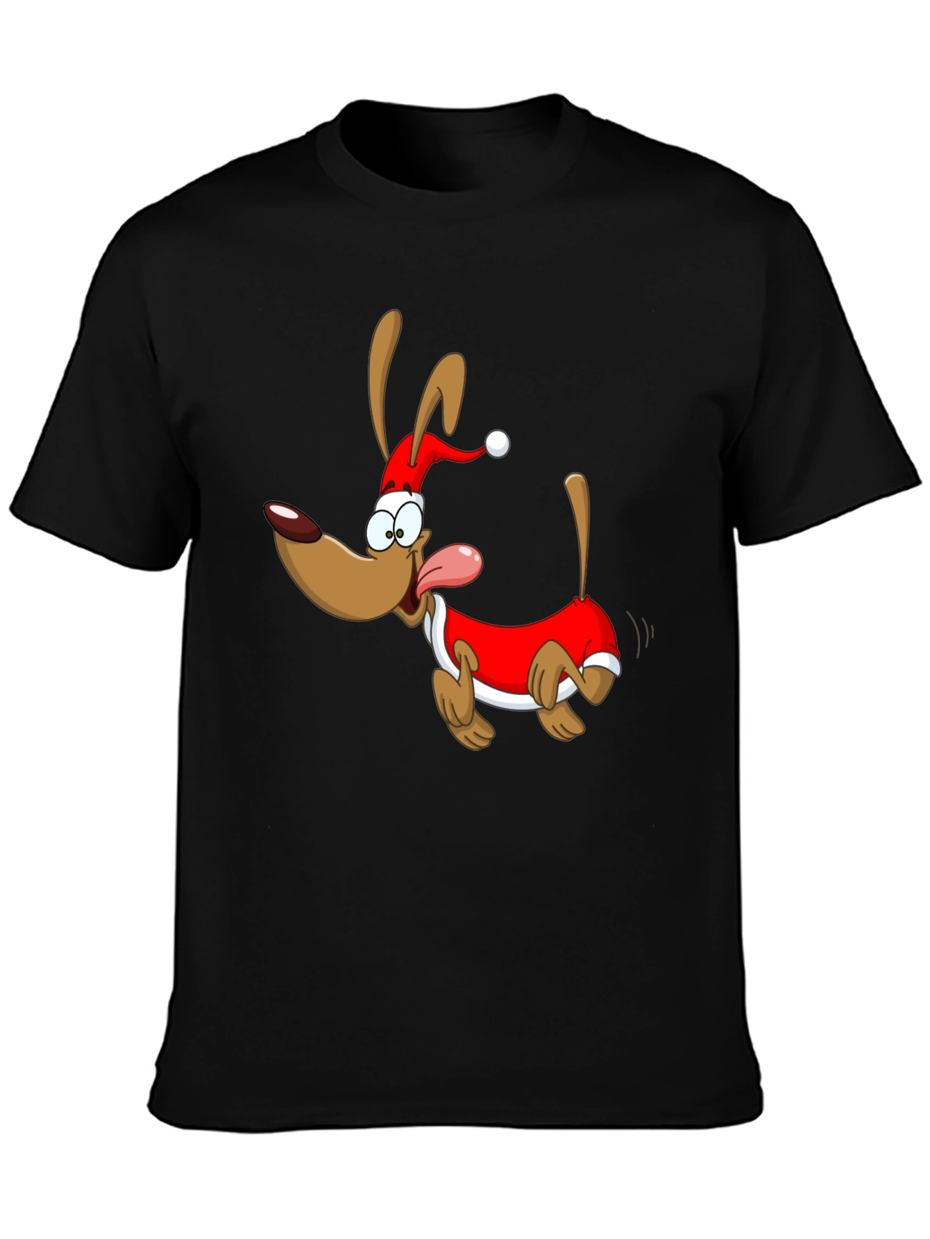 Festive Cartoon Dog T-Shirt